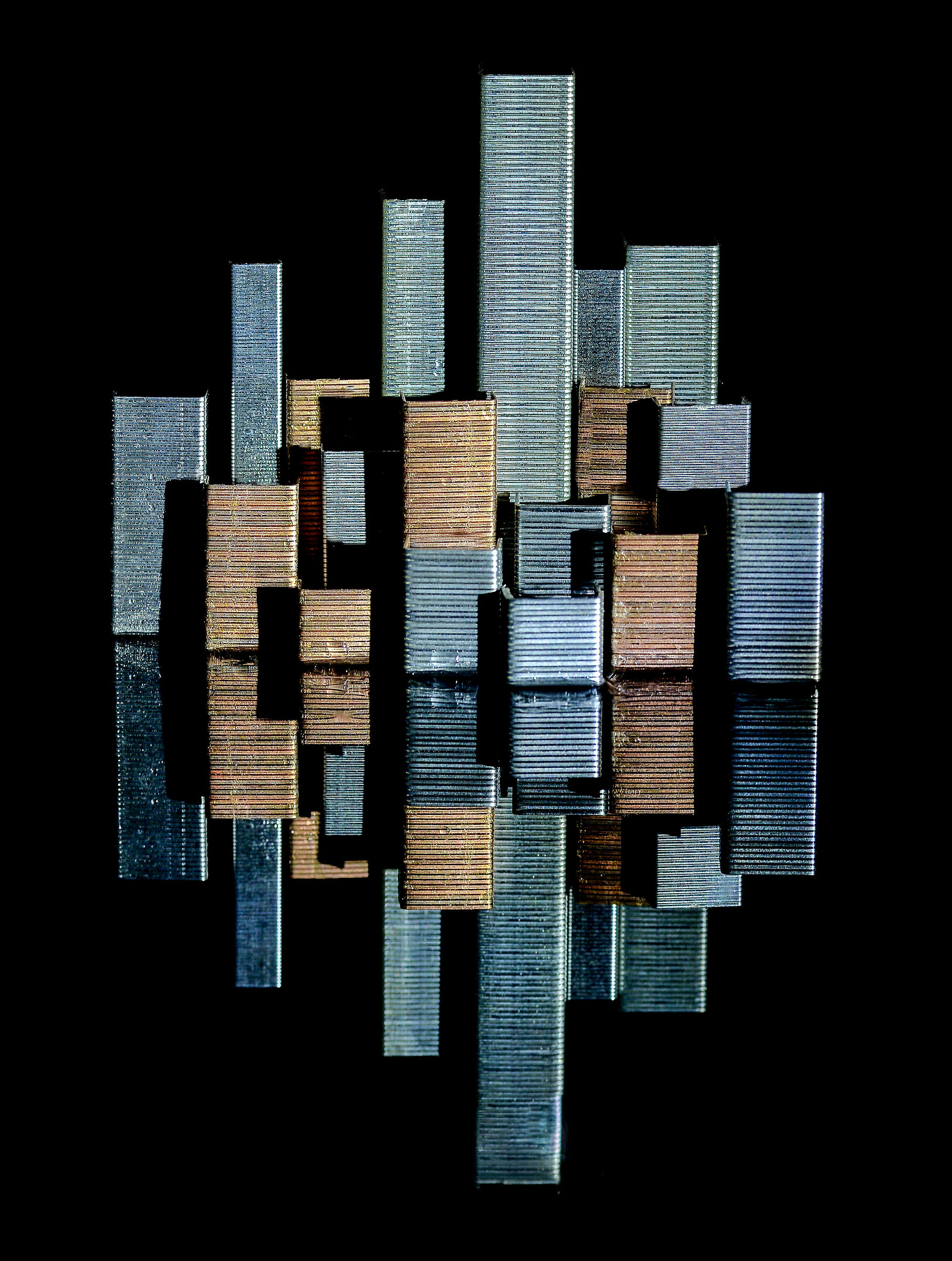 Le graffette per formare i grattacieli