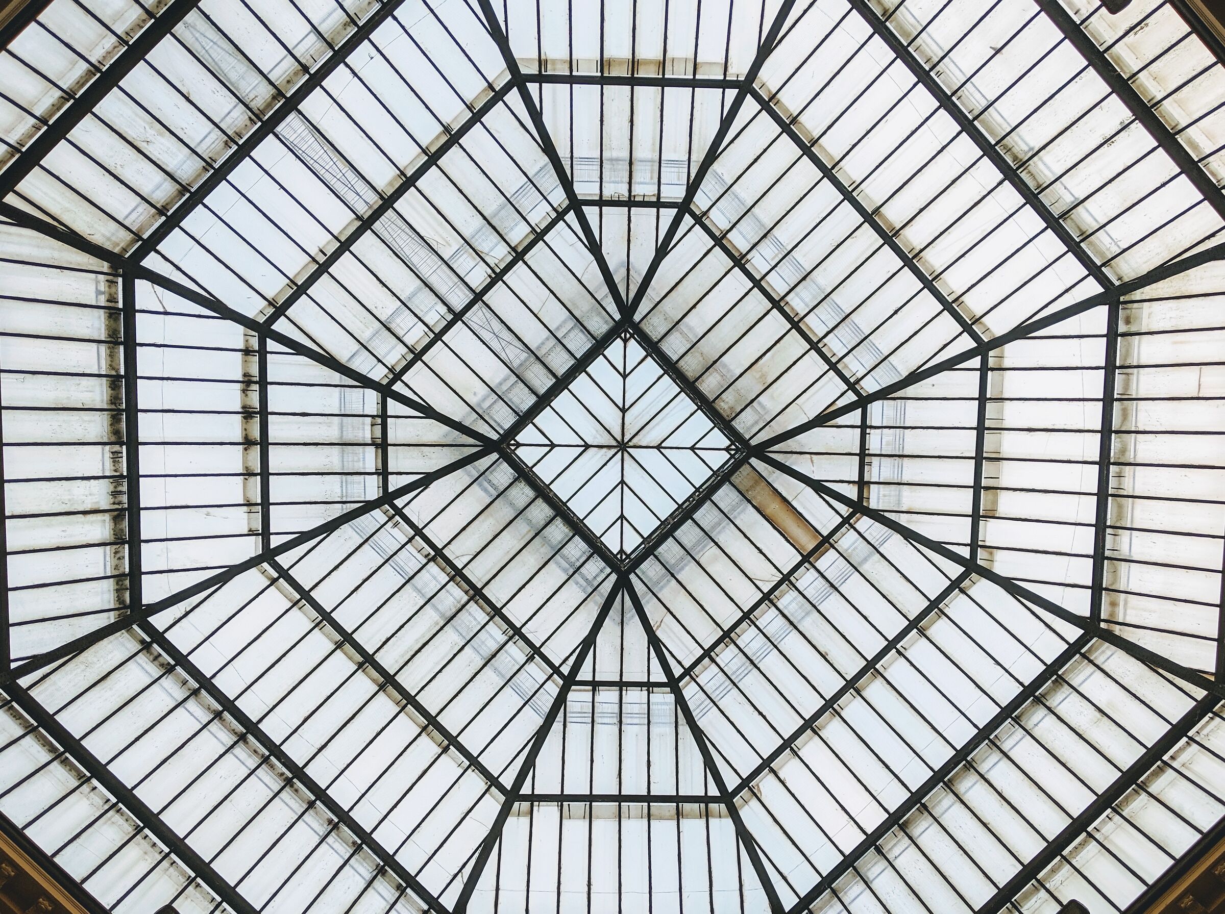 Glass spider web