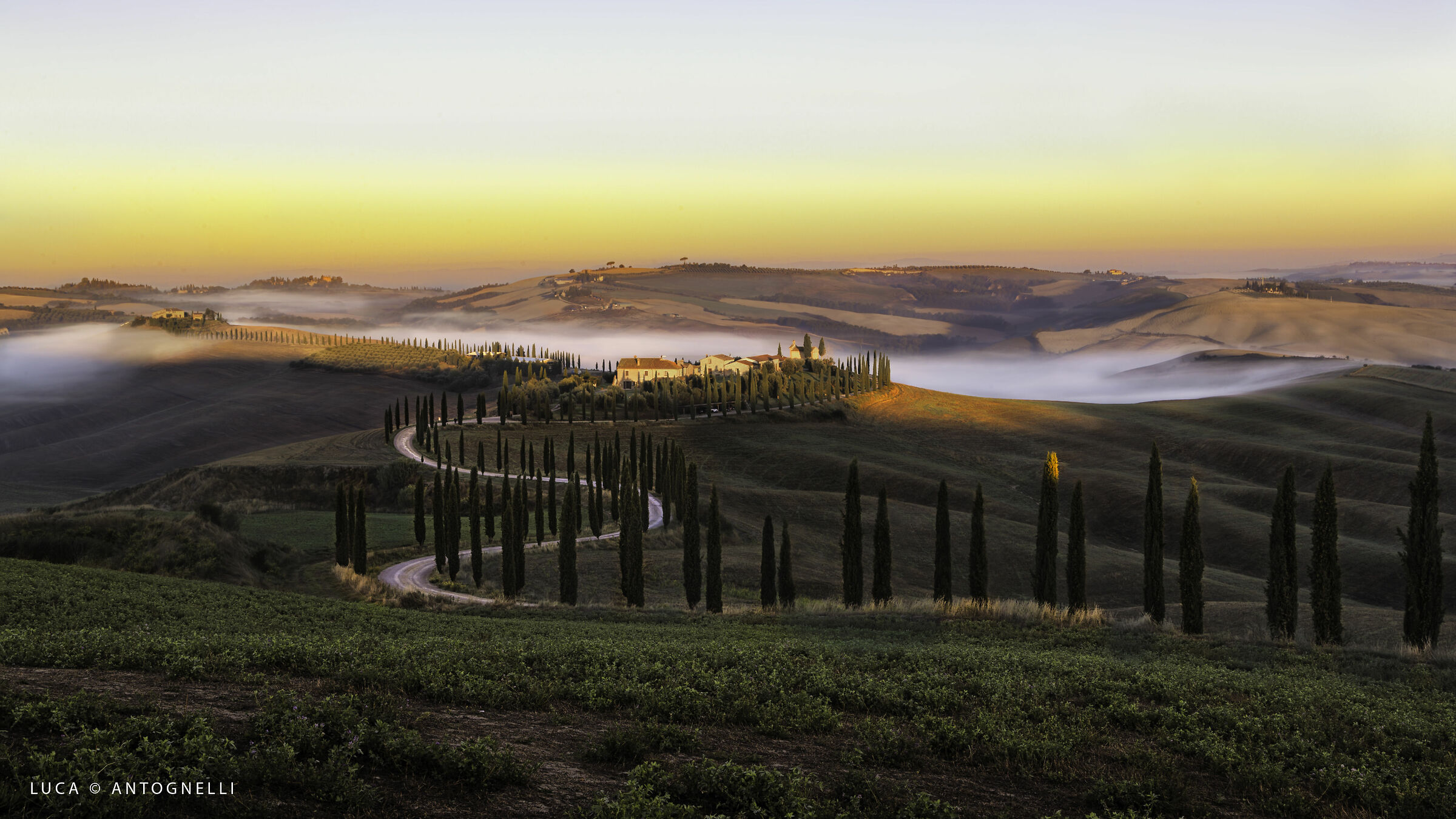 Val d'Orcia Tuscany,October 2019.
