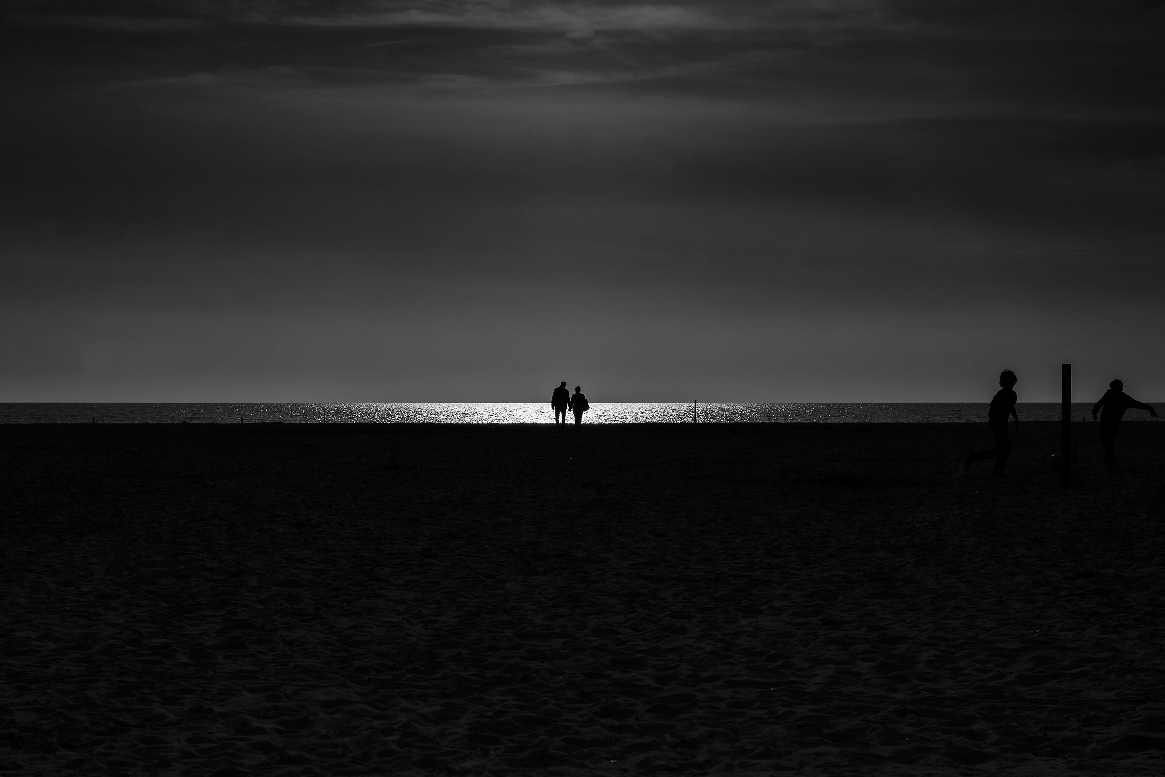 At the sunset of the moon