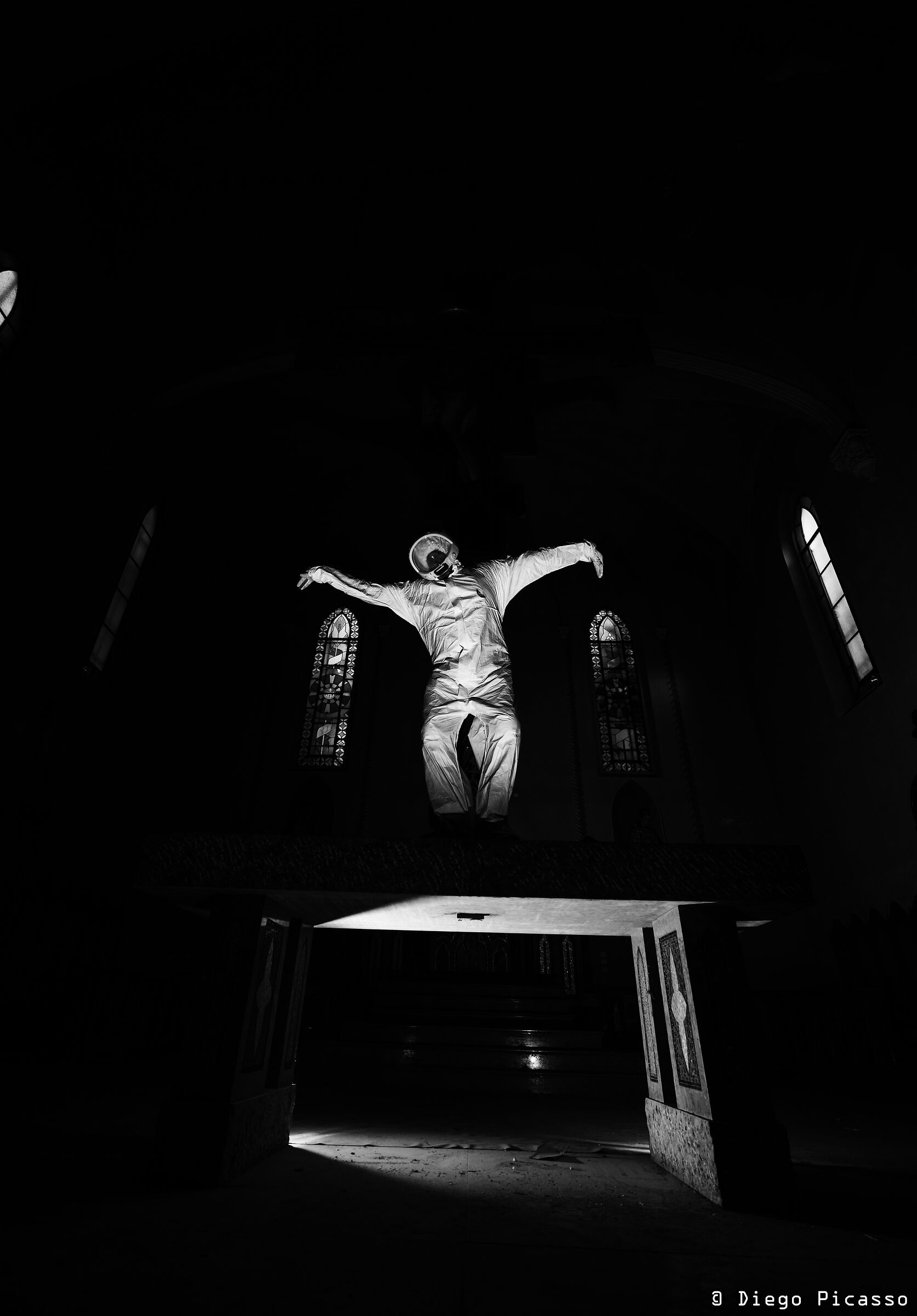 In the darkness of a former convent