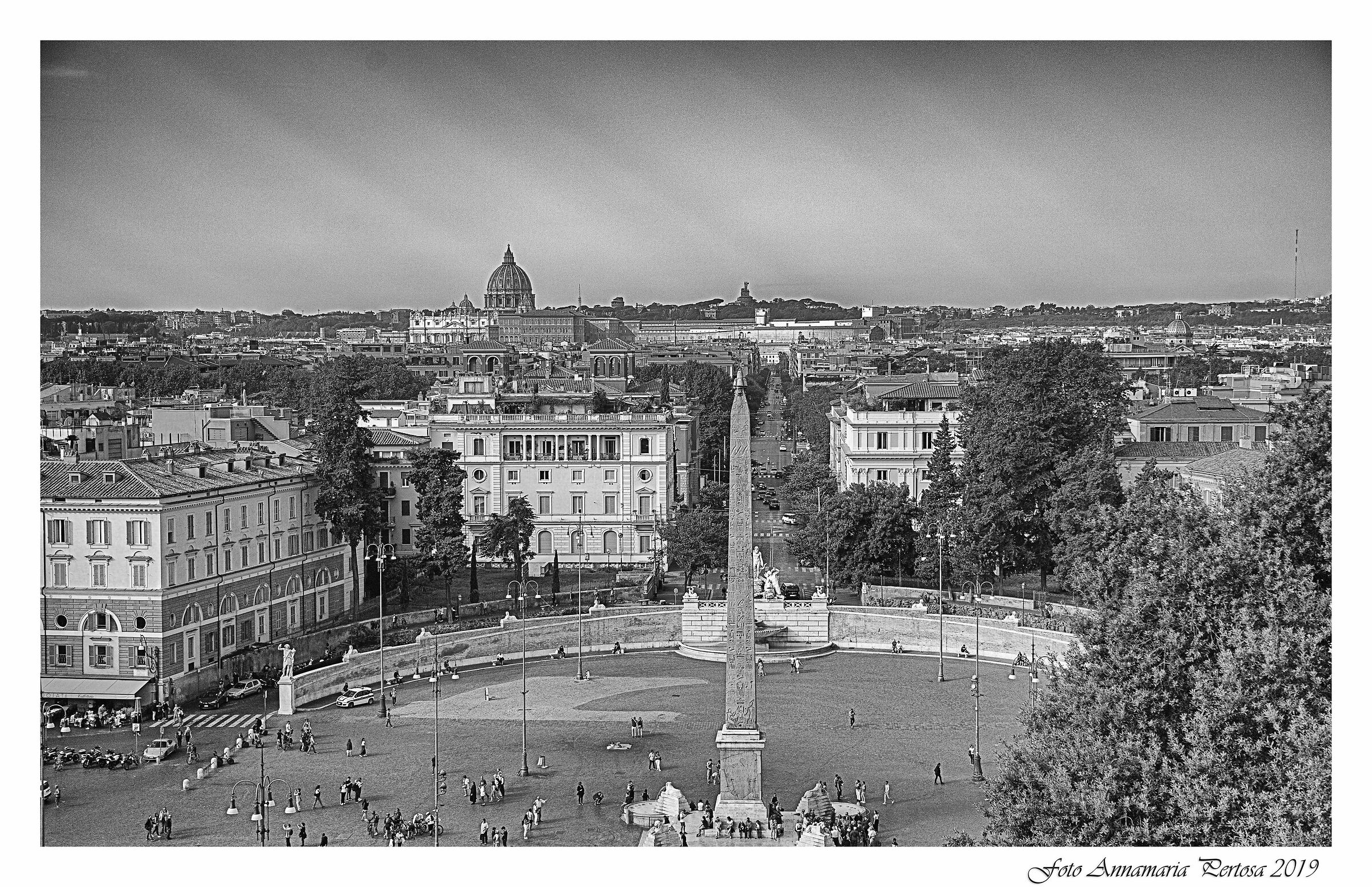 Rome from the pincio terrace