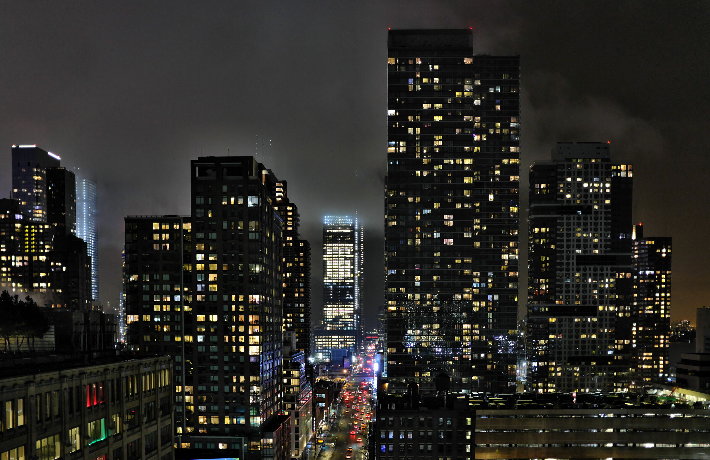 New York by night