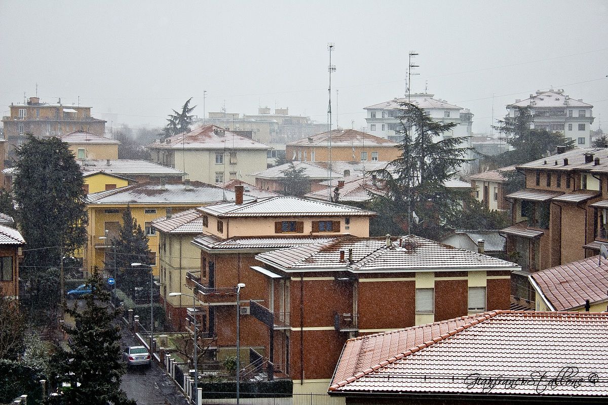 The snow in Parma