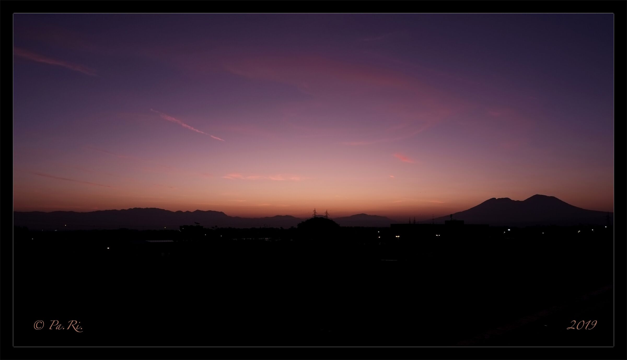 Un'alba d'autunno.