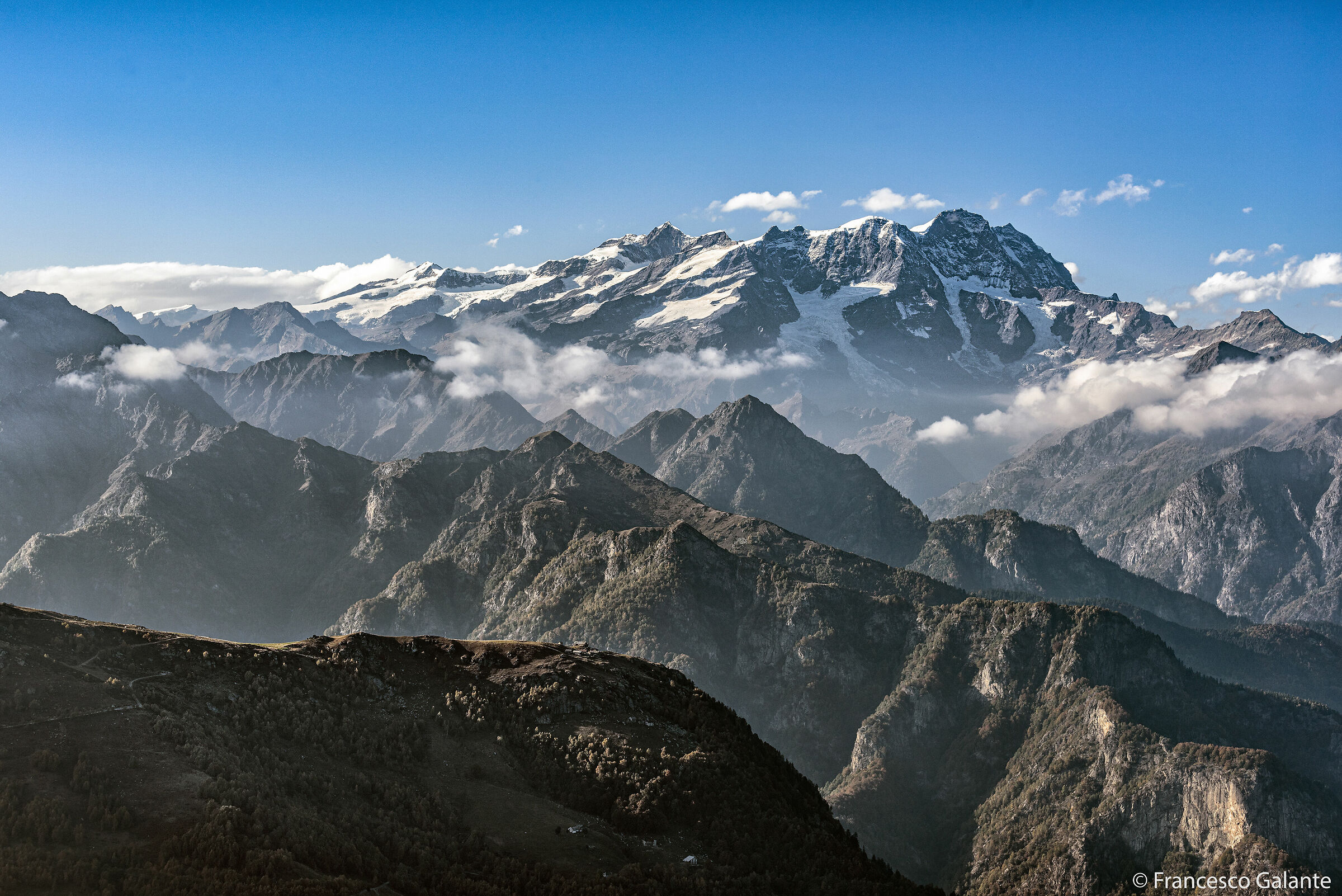 Il Monte Rosa dalla Cima D'Ometto (Alpe di Mera)