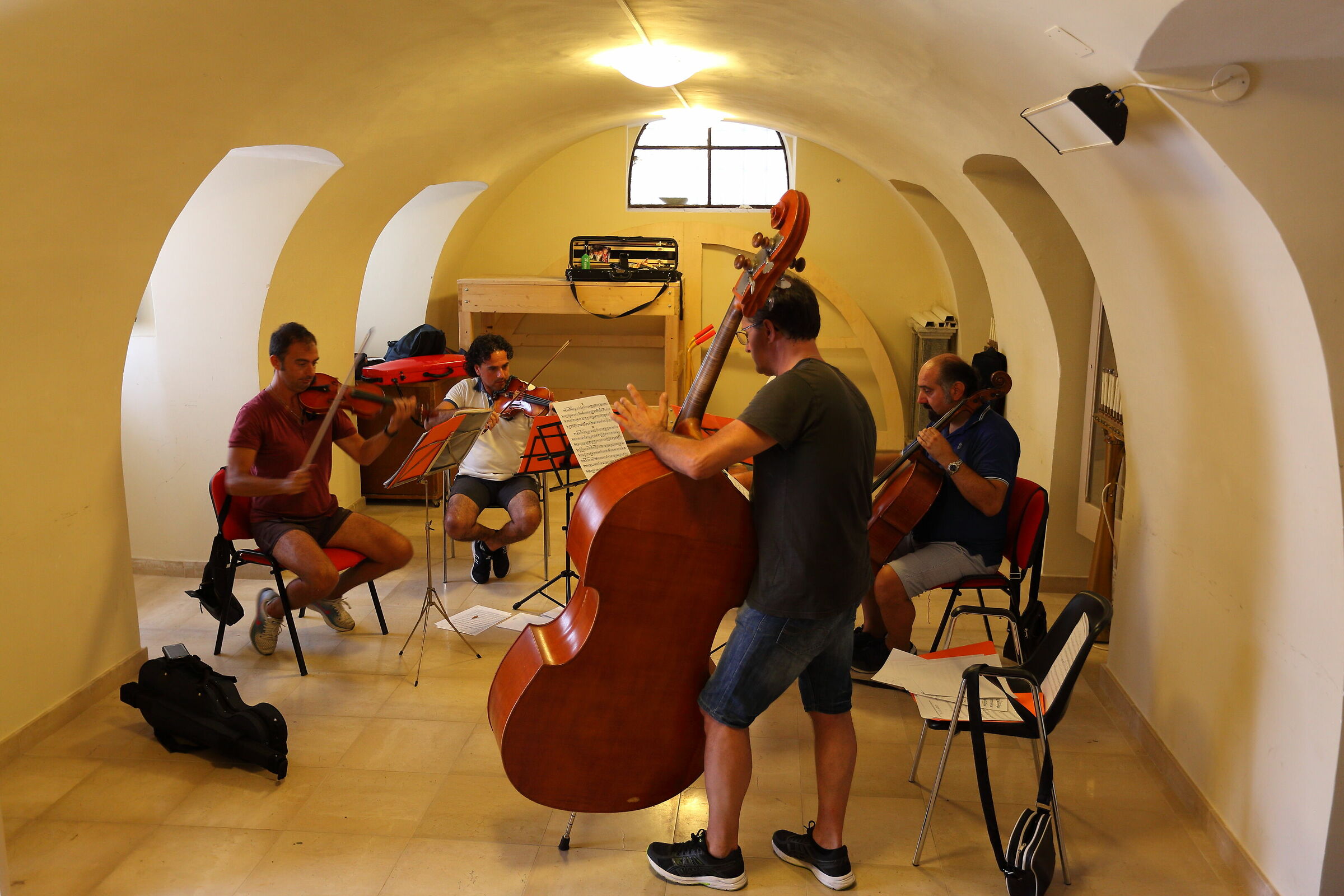 Fish eye effect tests in Locorotondo