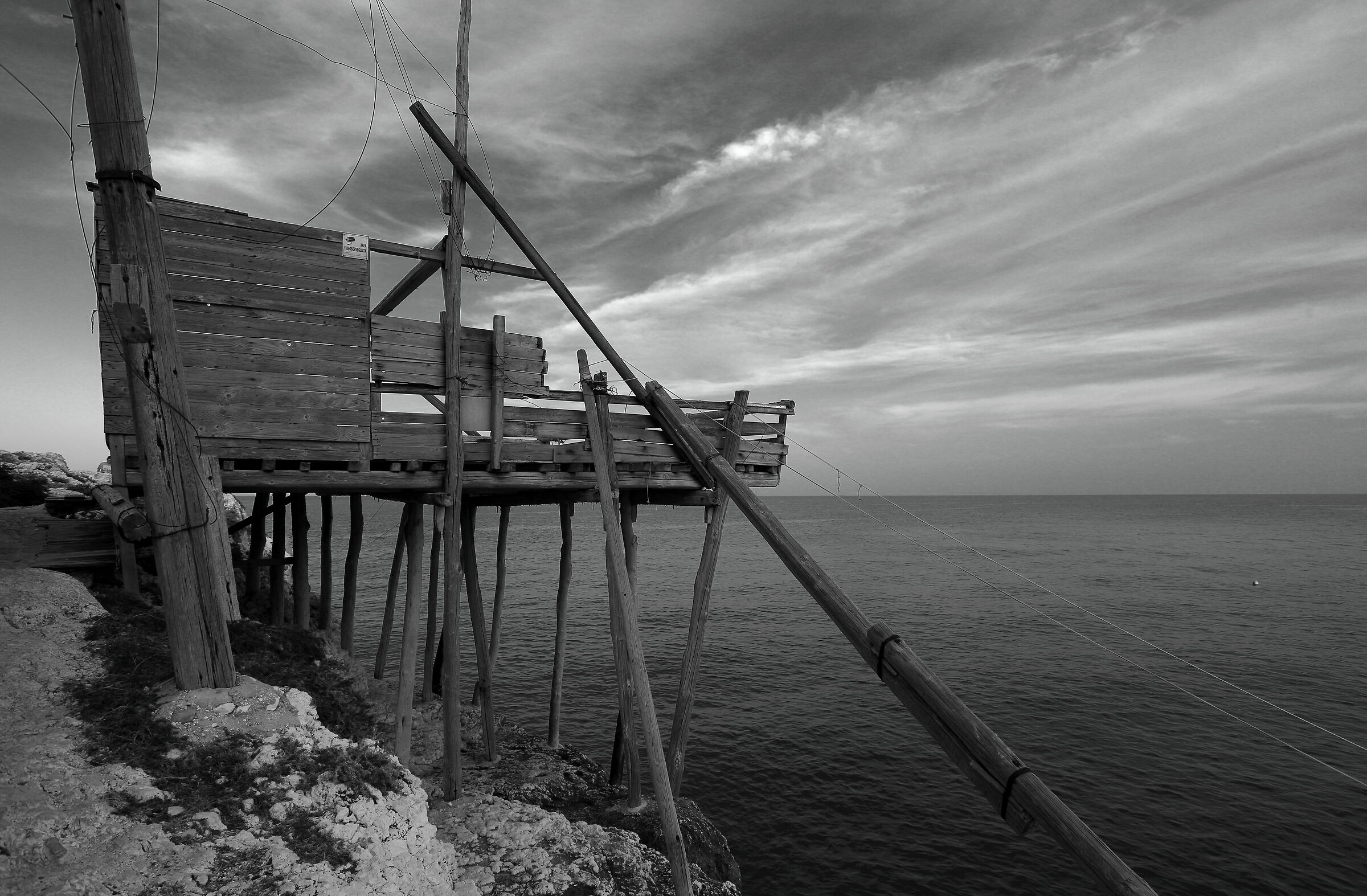 Trabucco abandoned in Vieste