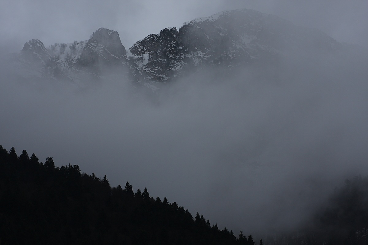 fog in Val Pesio