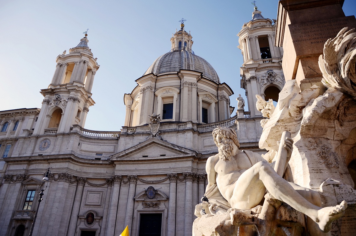 La fontana dei quattro fiumi
