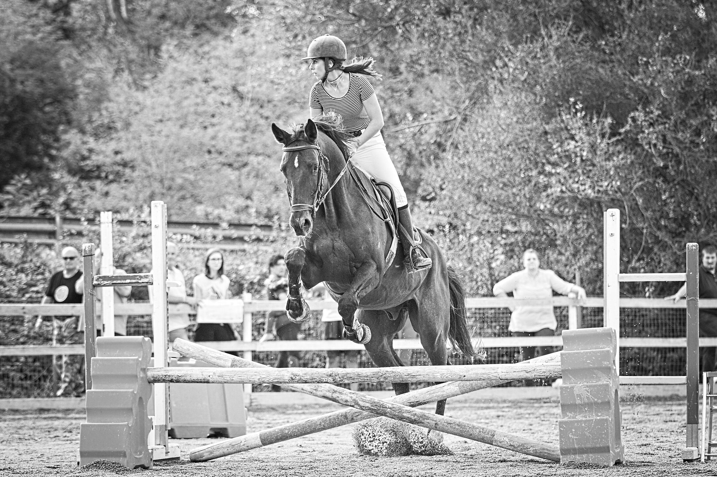 Black and white jump