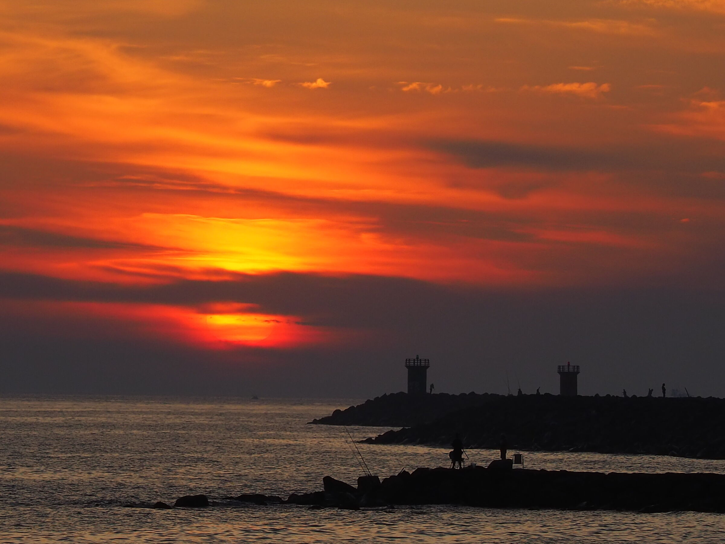 Tramonto a ostia
