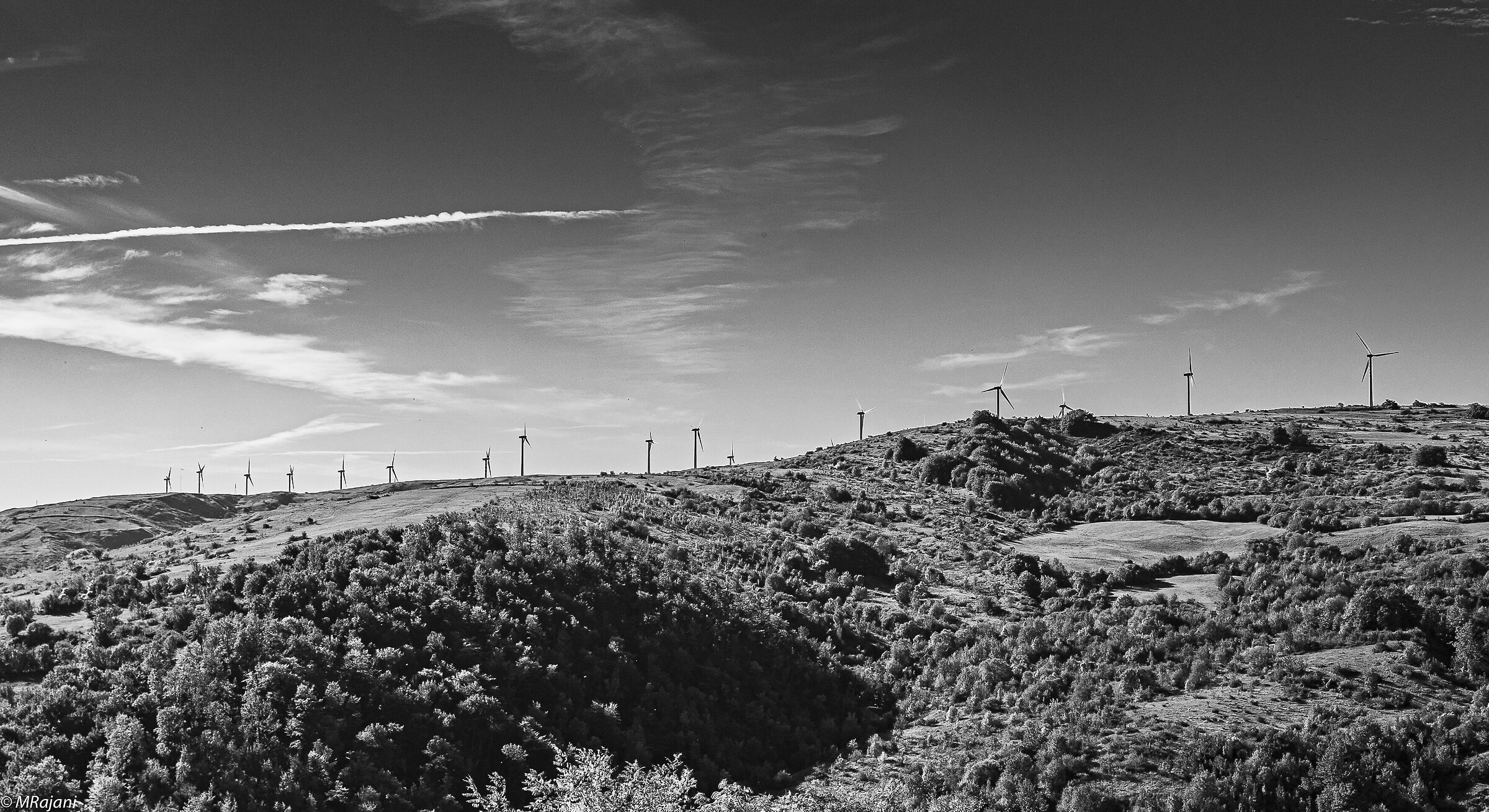 wind turbines in Capracotta (Molise)