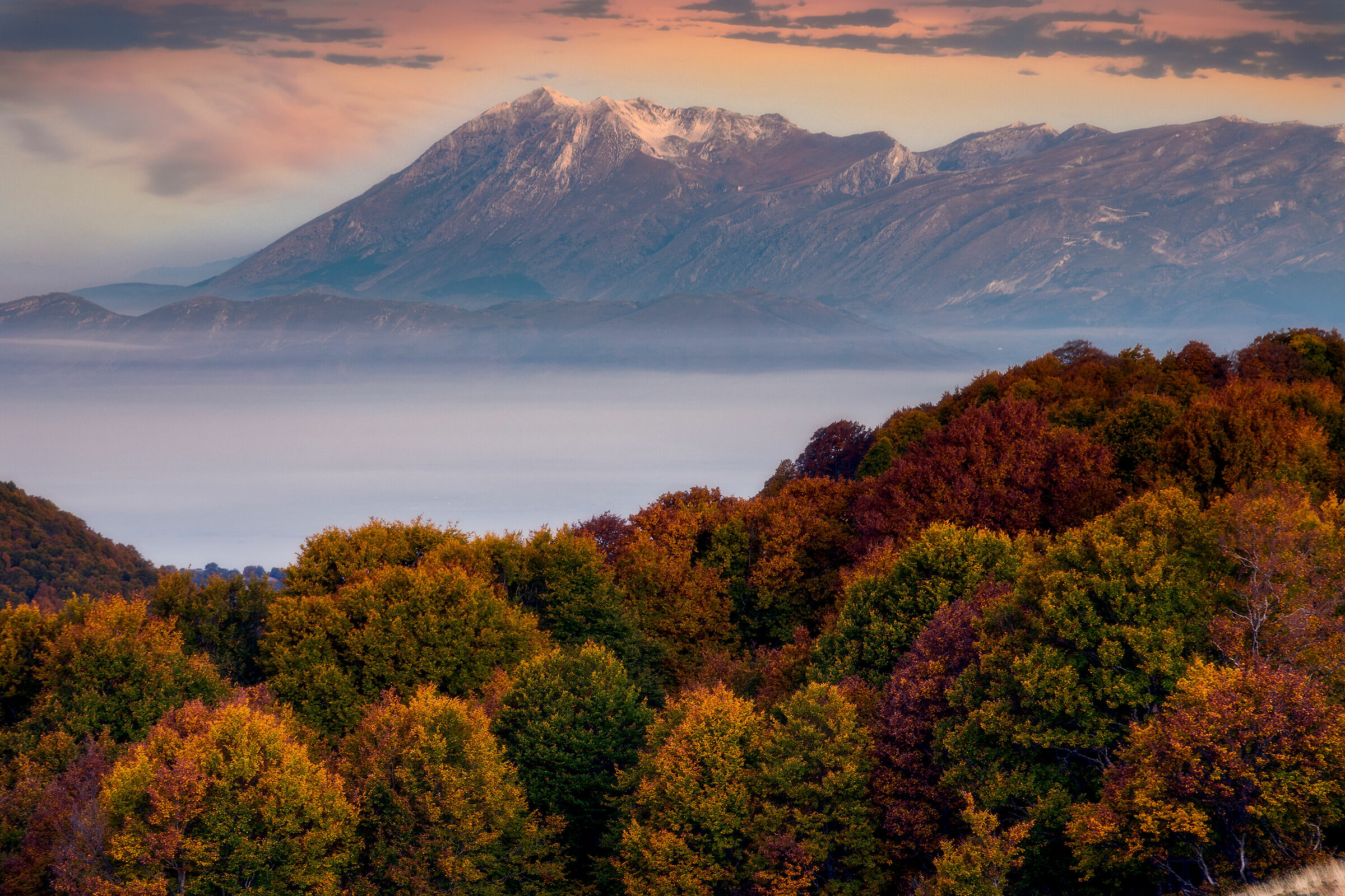 The Grand Sasso wears Autumn