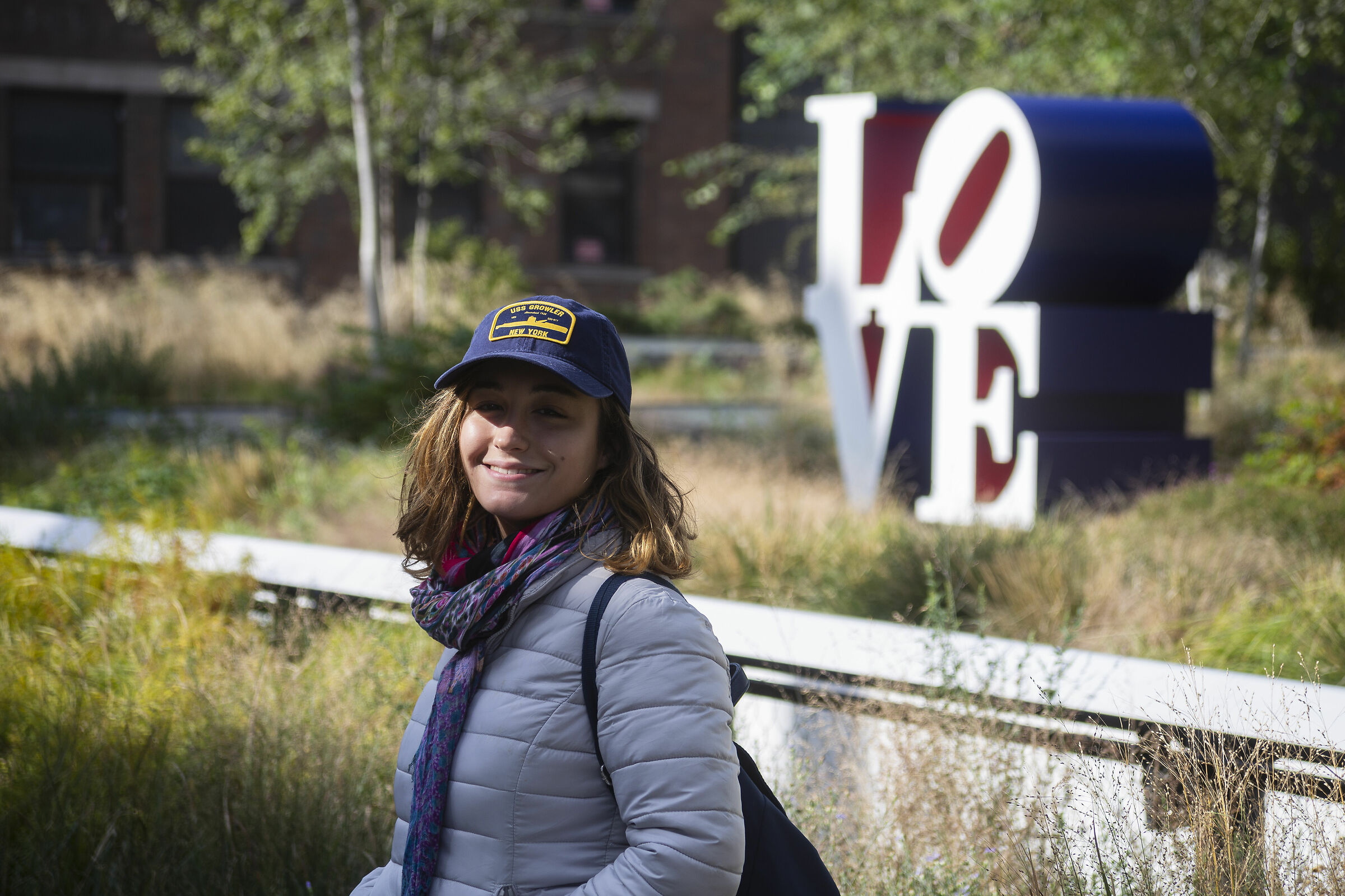 Walking on highline...