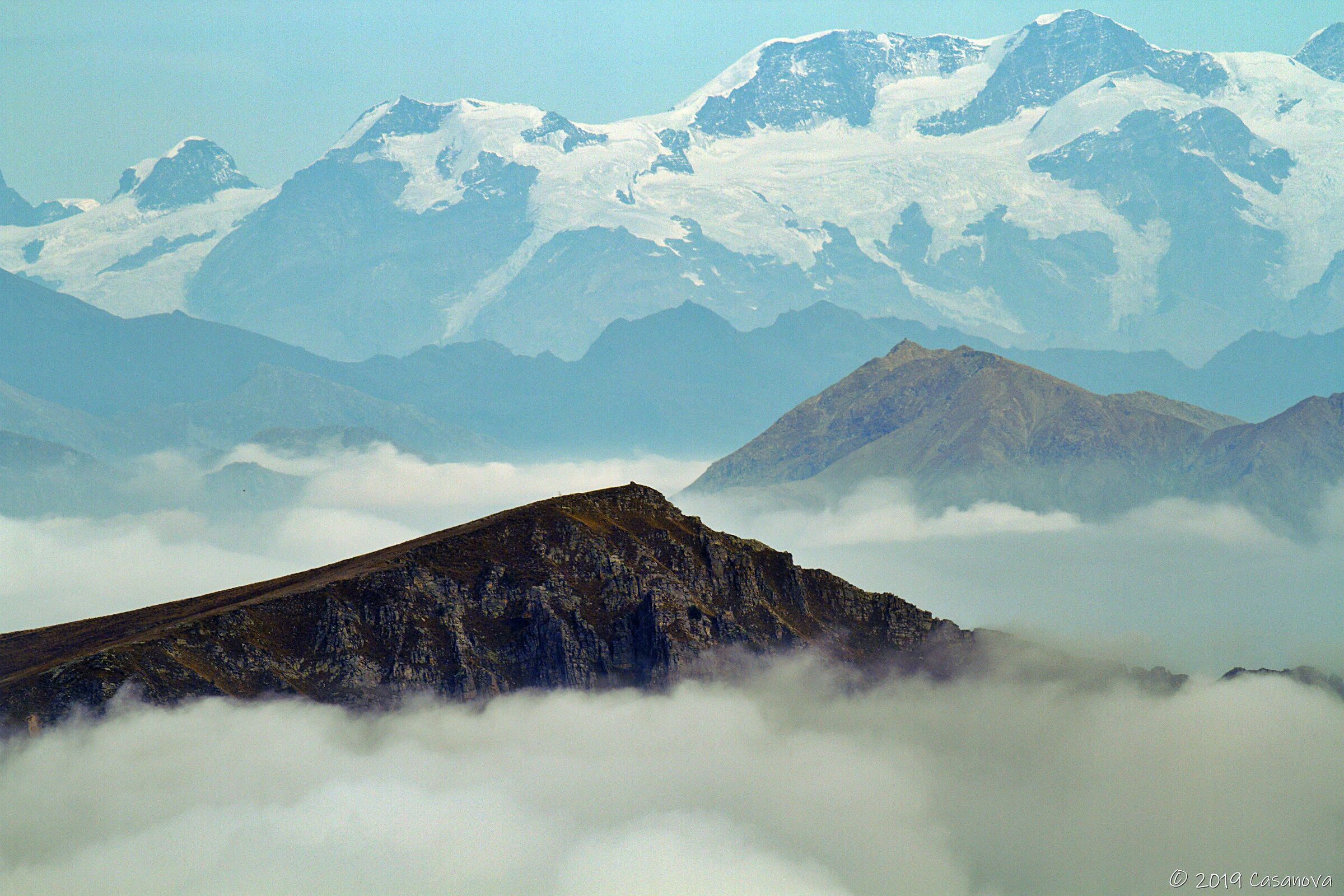 Monte Rosa and Dufour Summit...