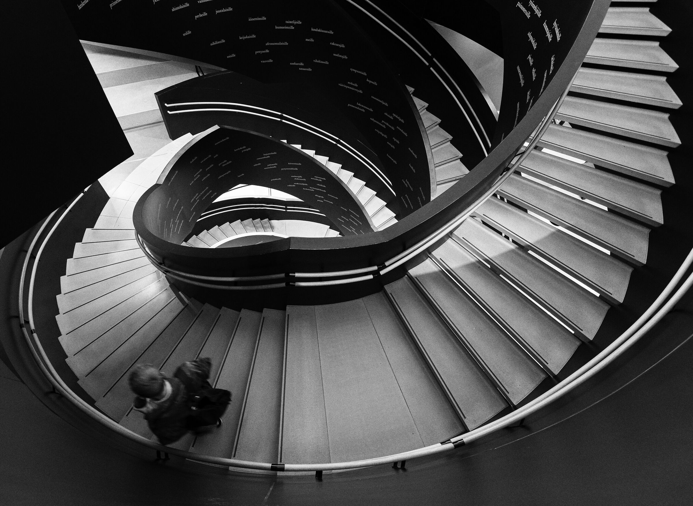 Staircase inside Helsinki Library