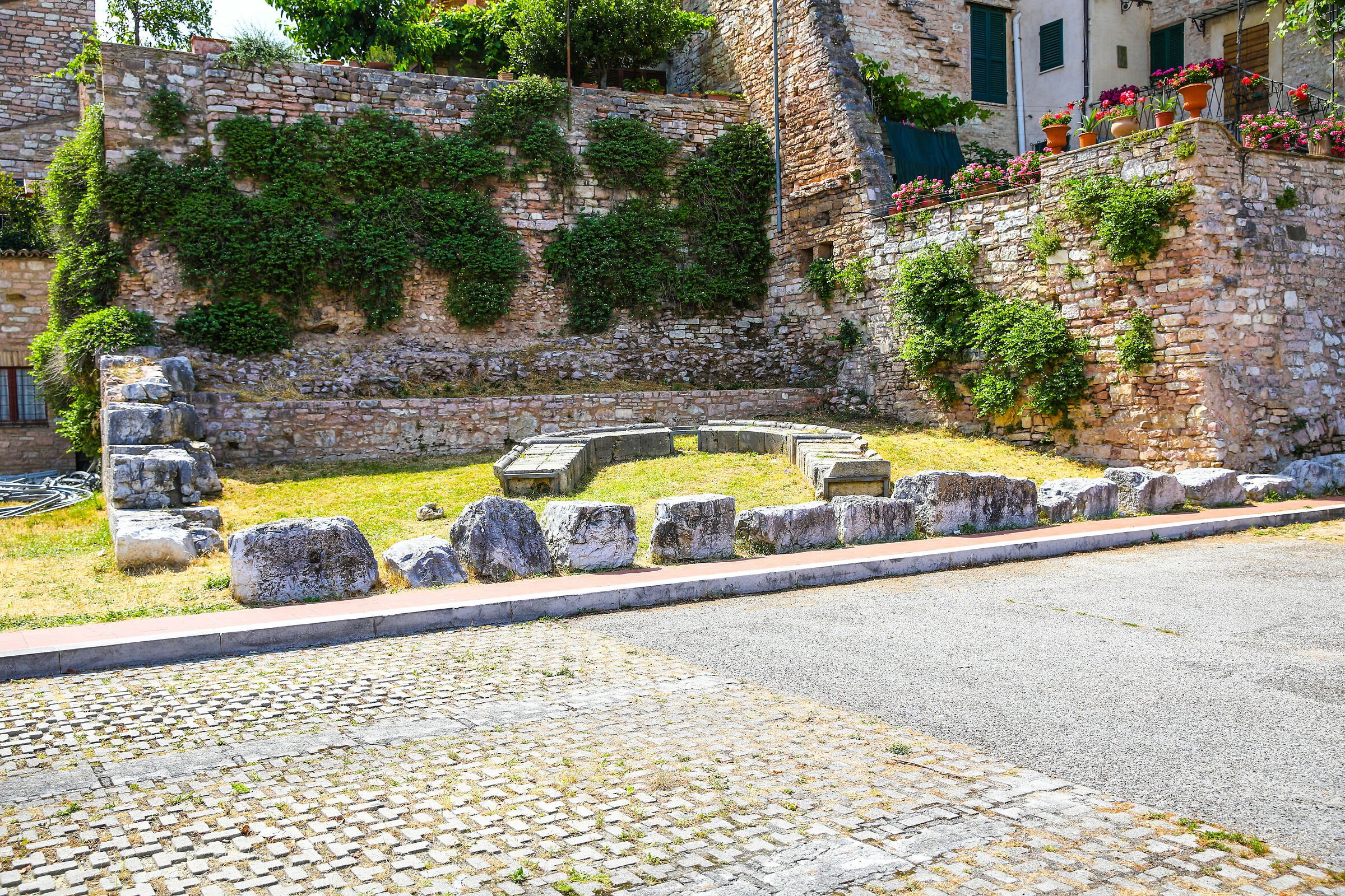 Spello- remains Roman theater