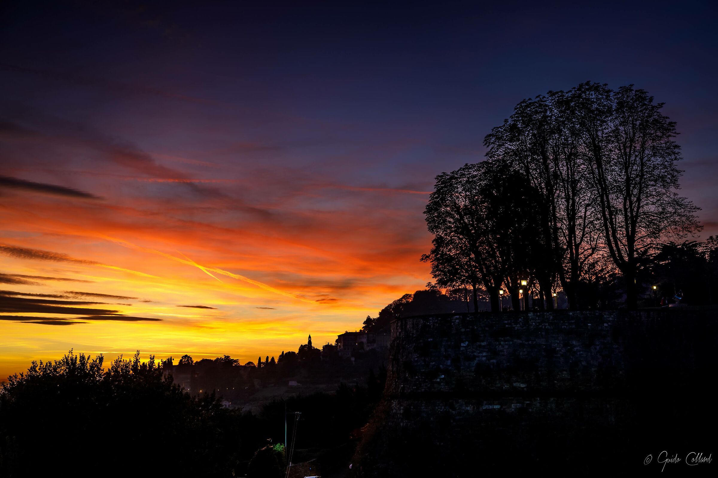 Sunset in High City, Bergamo