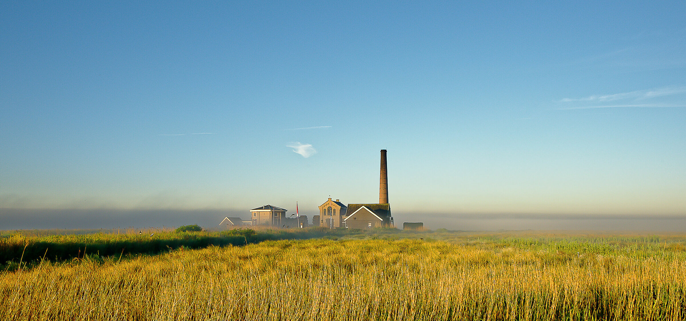Old steam mill. Polder Arkemheen, The Netherlands