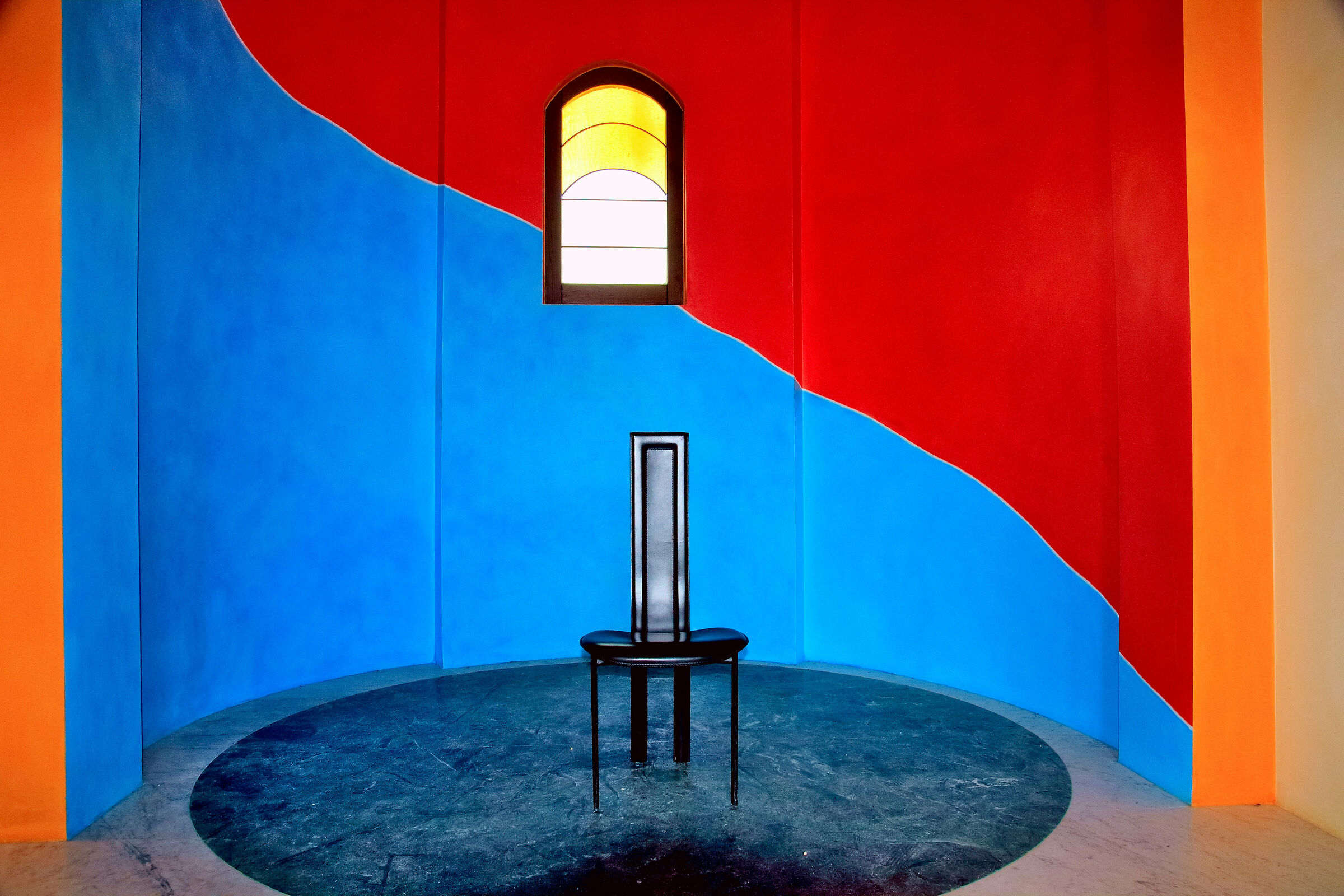 The Chapel of Barolo made artistic by David Tremlett