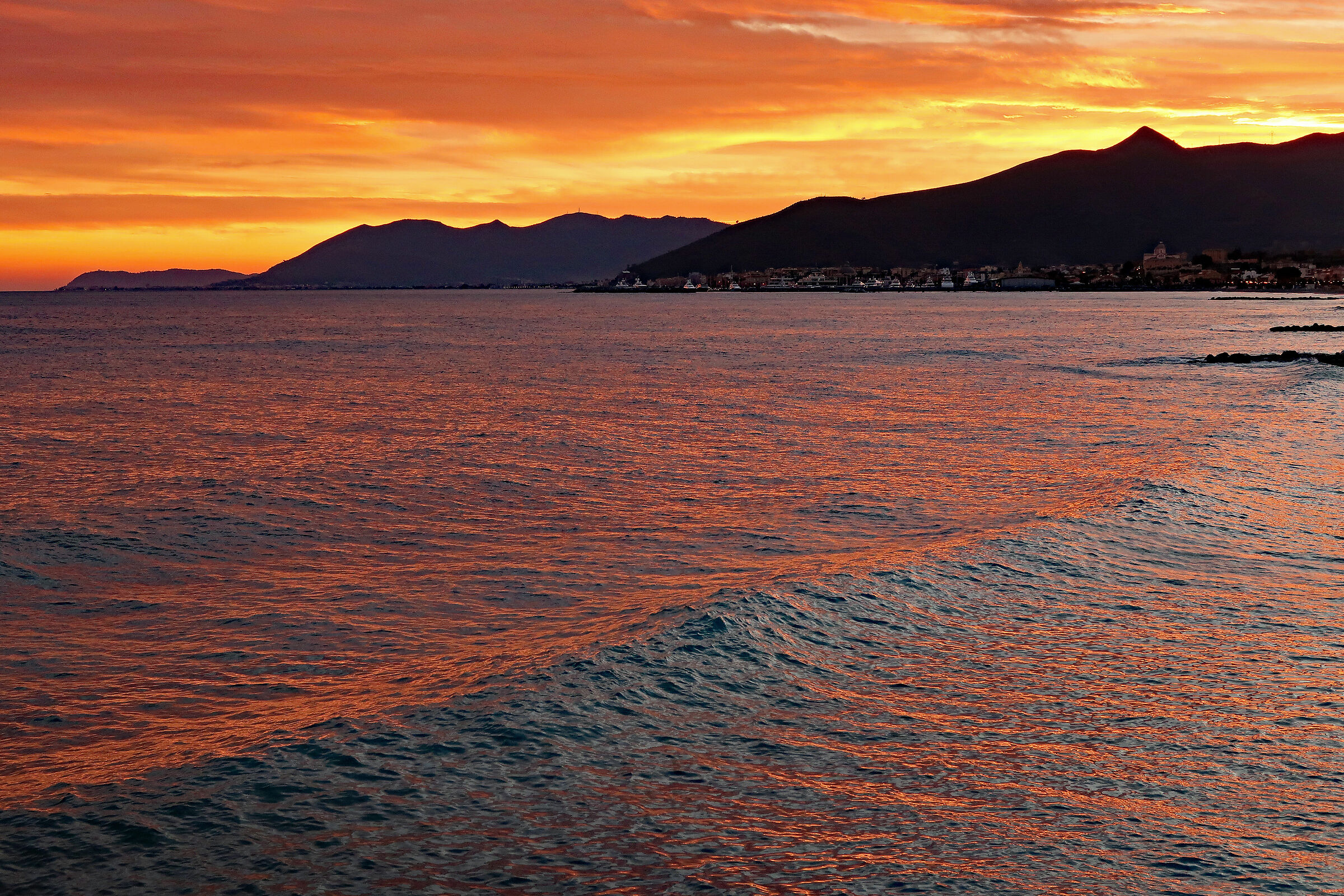 Sunset at Ligurian Stone