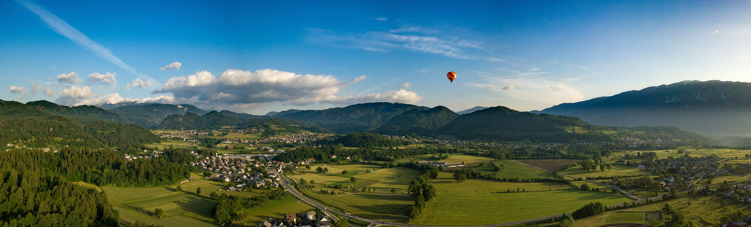 Lake Bled landscape behind