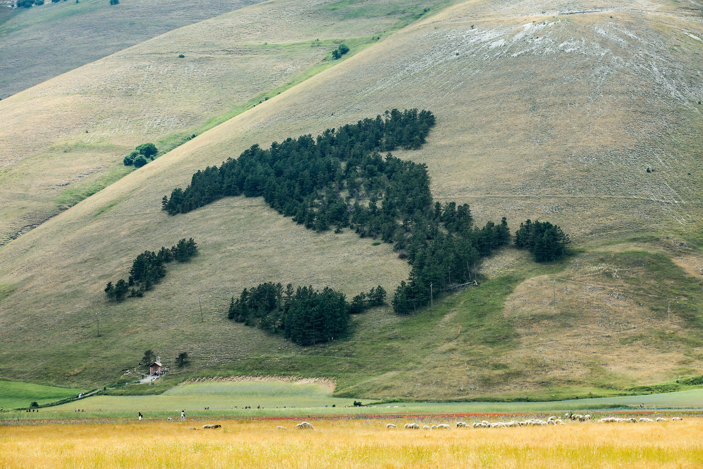 Italy as seen from Castelluccio di Norcia