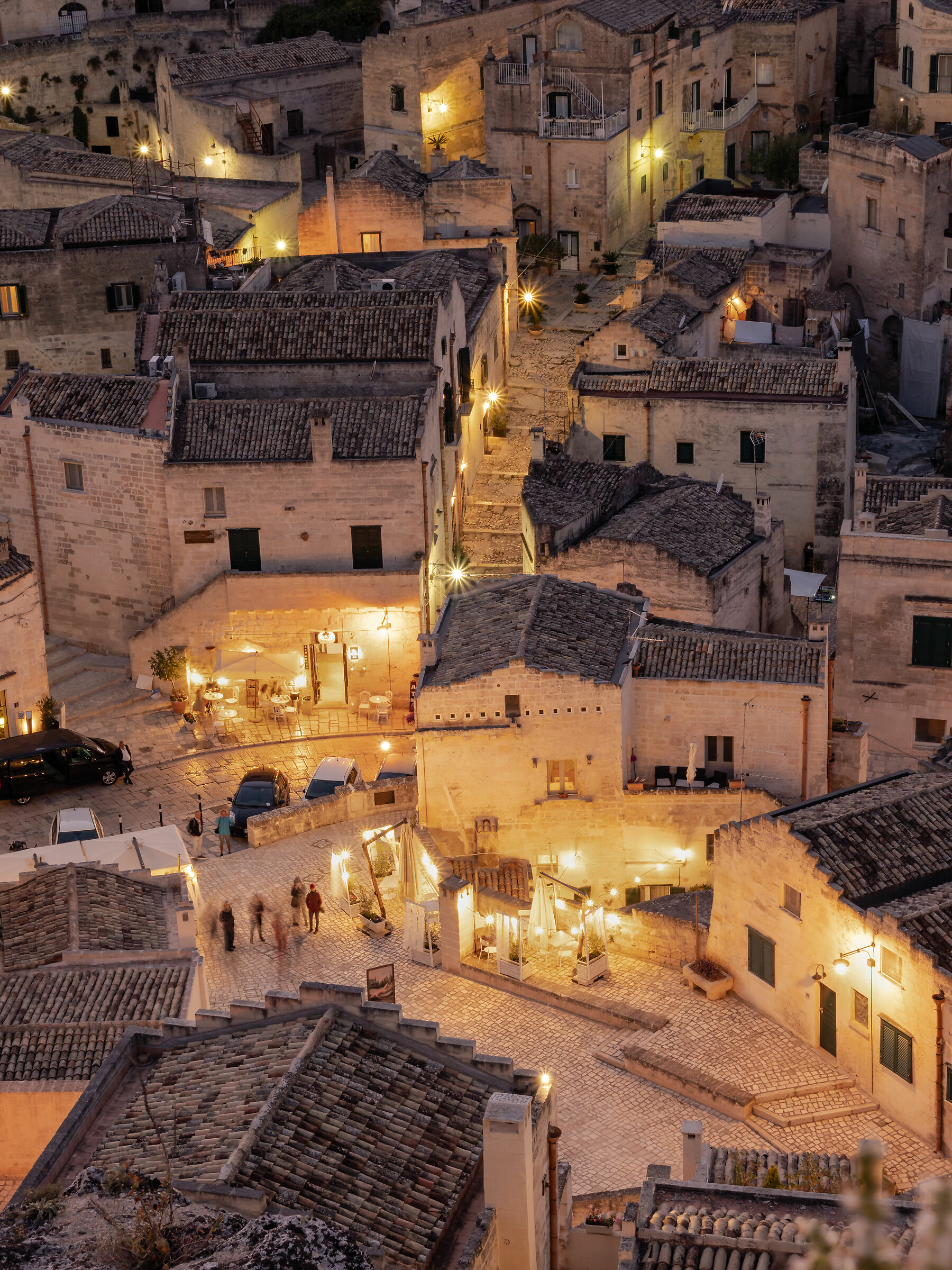 particolare città notturna