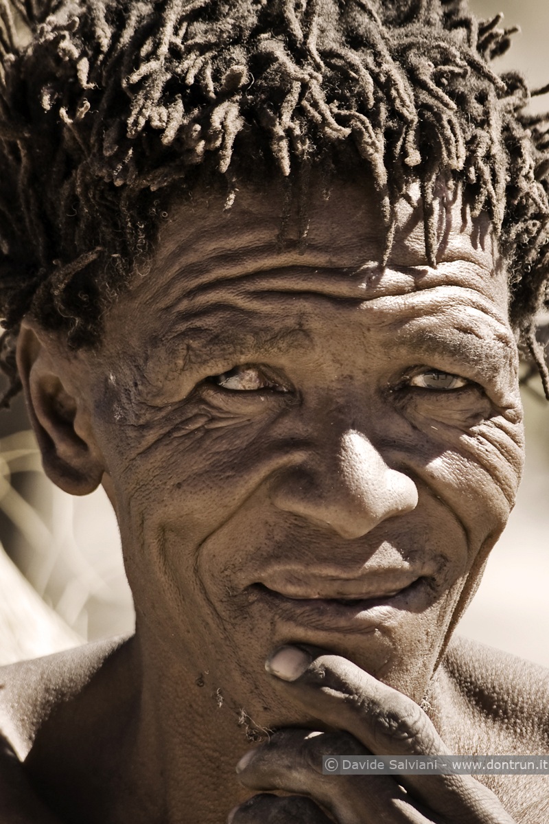 Old Bushman -. Kalahari desert