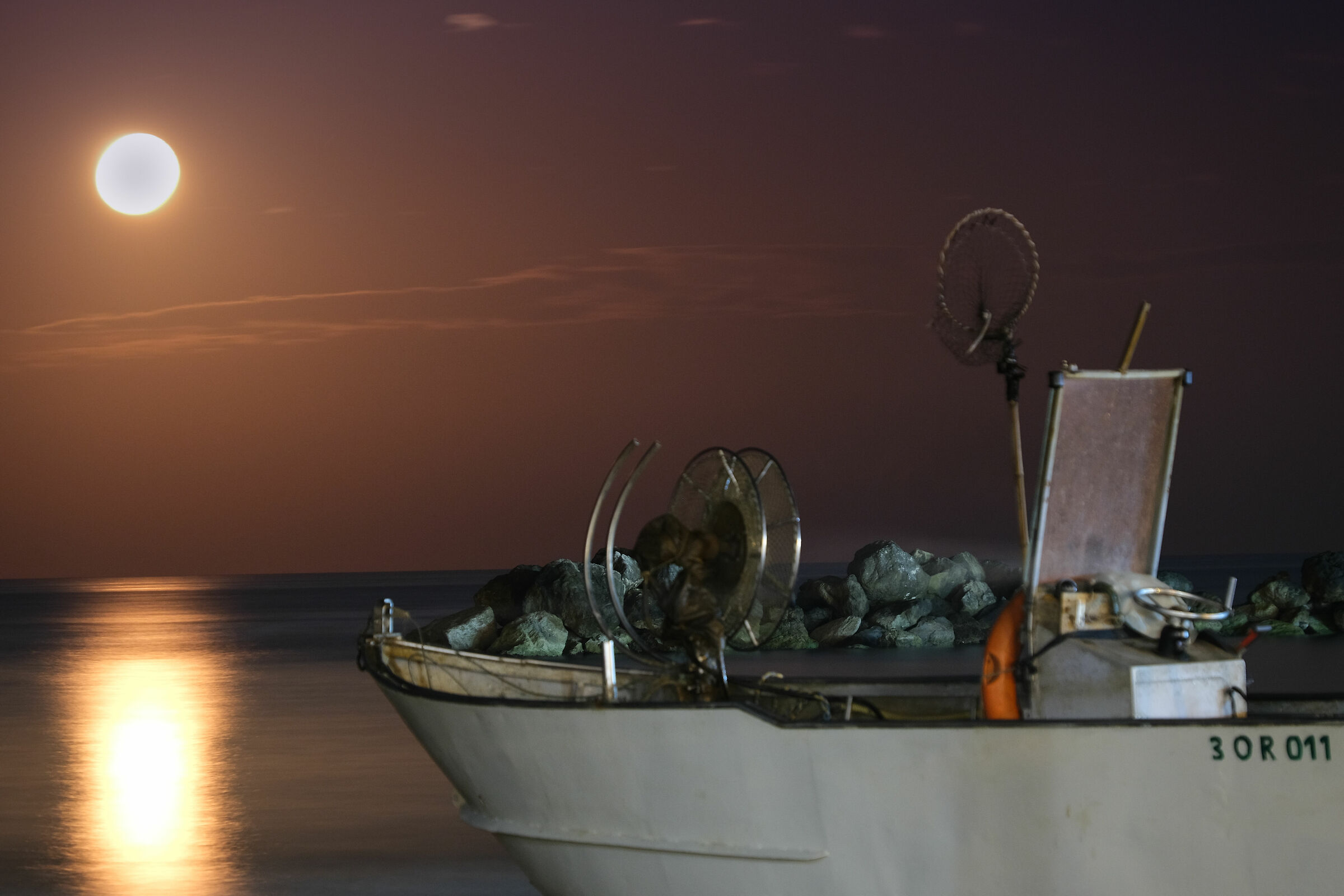 the boat and the moon