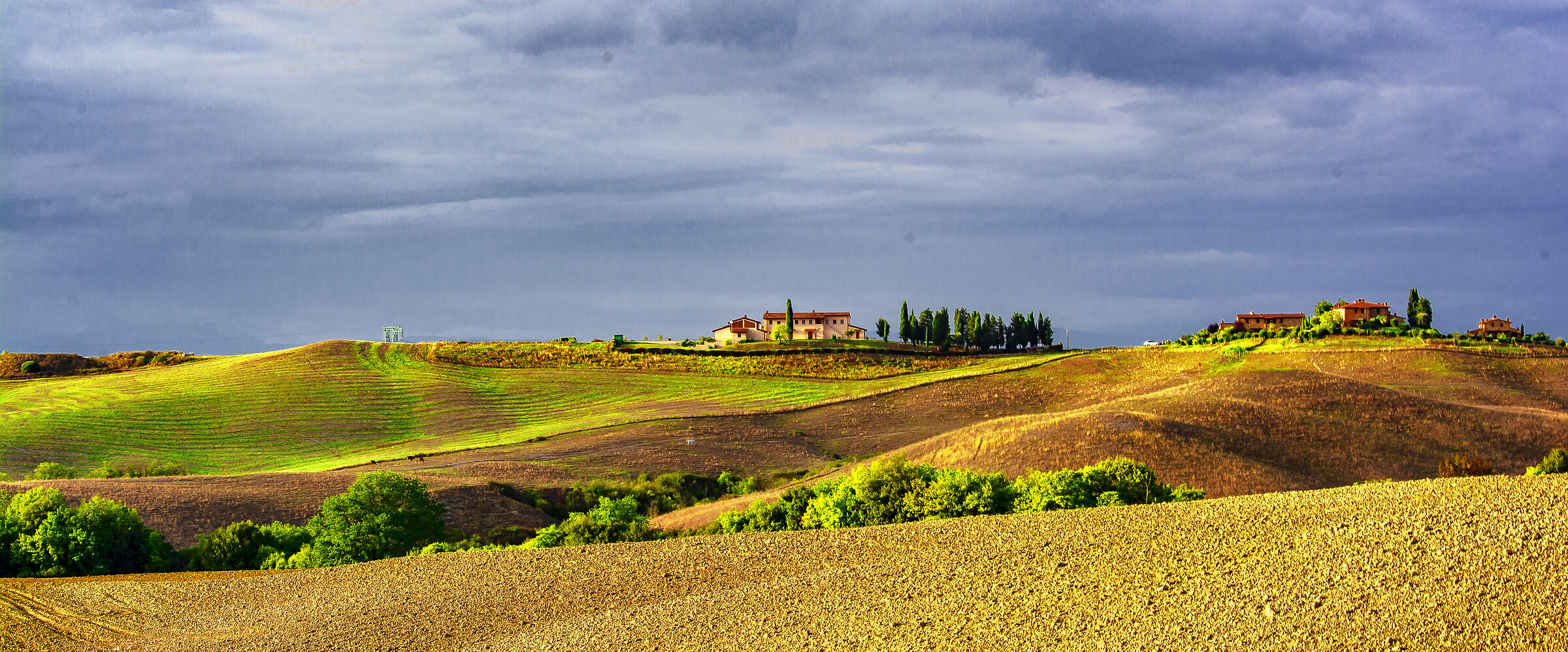 Classic Tuscan landscape around Volterra