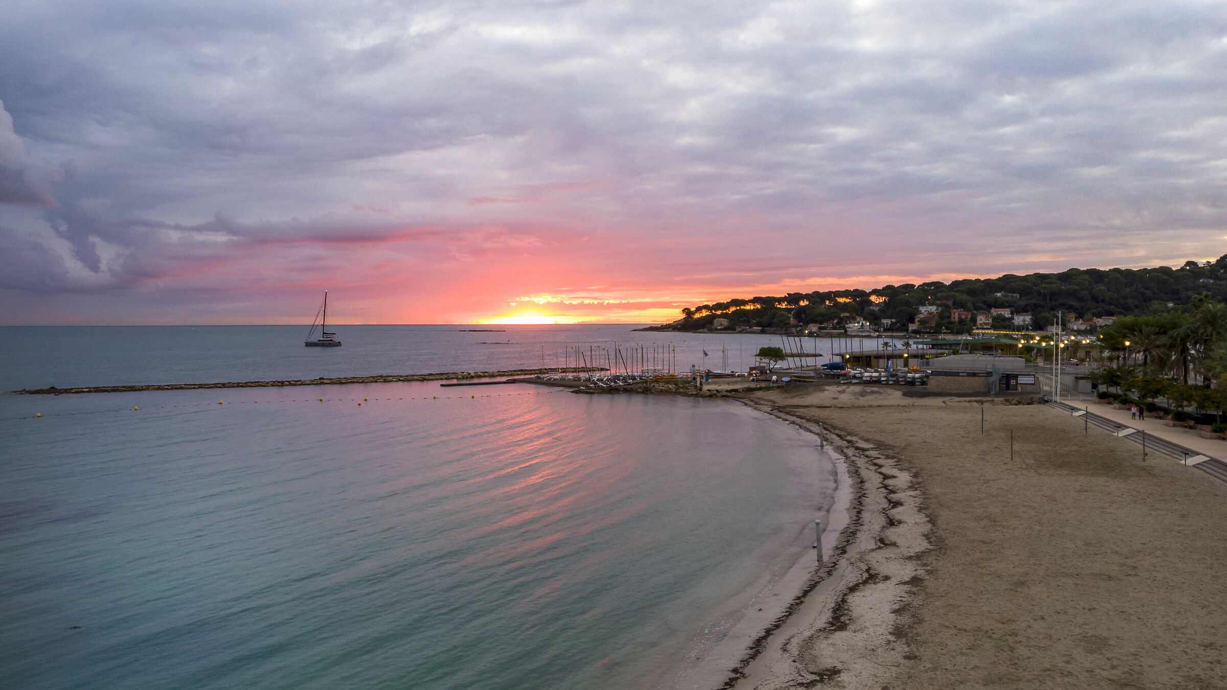 First Lights of the Day - Antibes