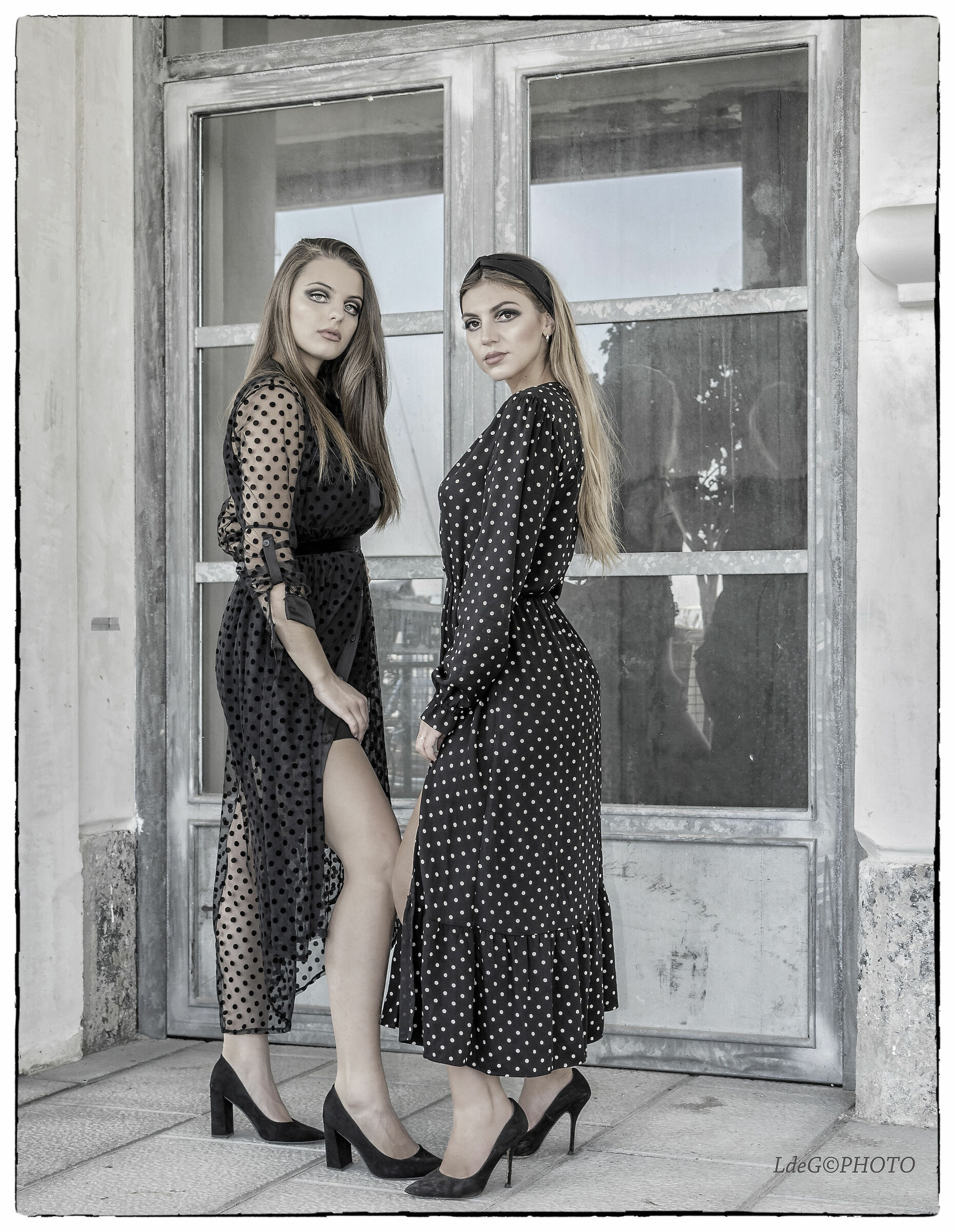 Anna e Adriana. Trucco ispirato agli anni '70