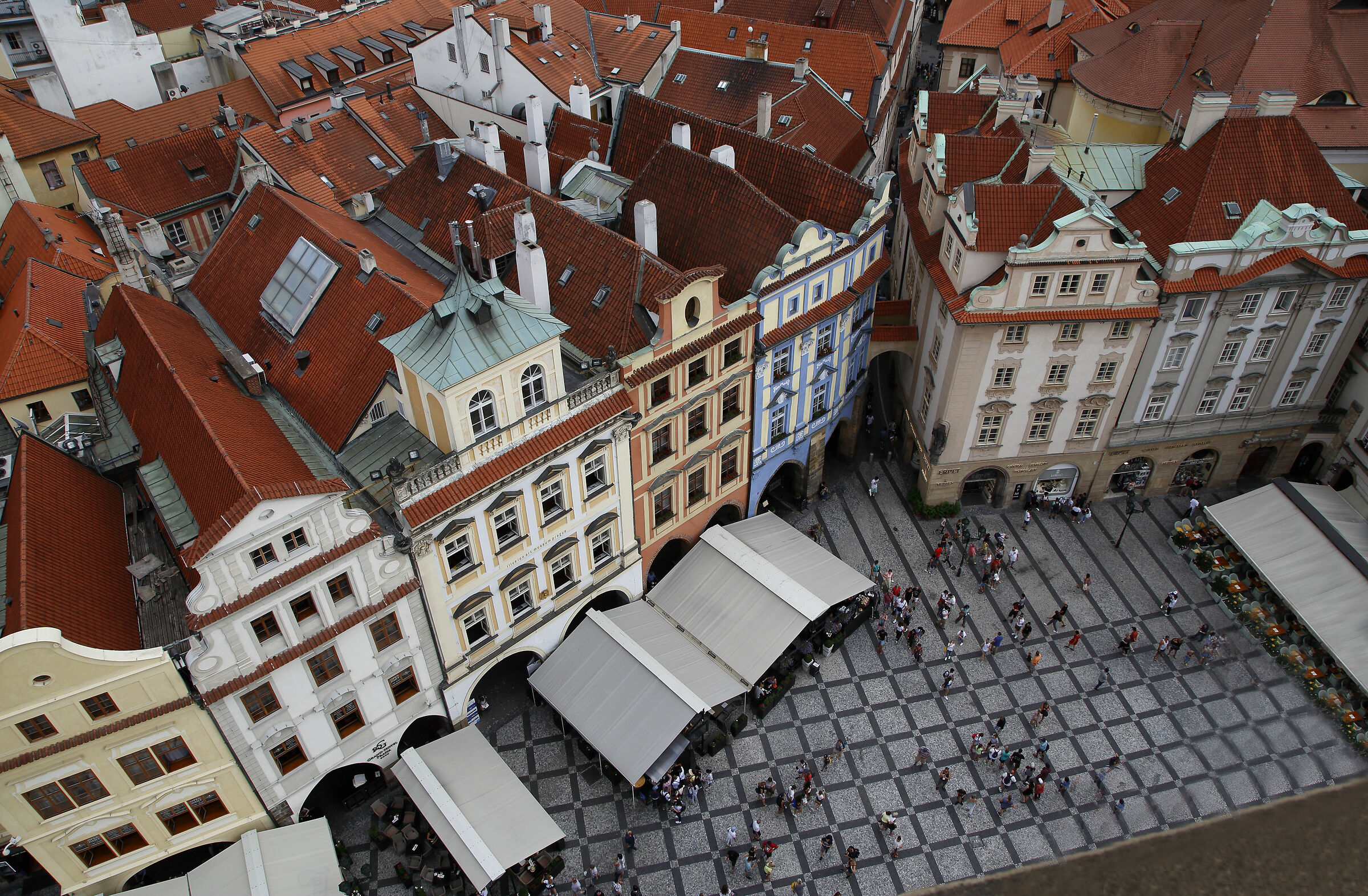 The rooftops of Prague