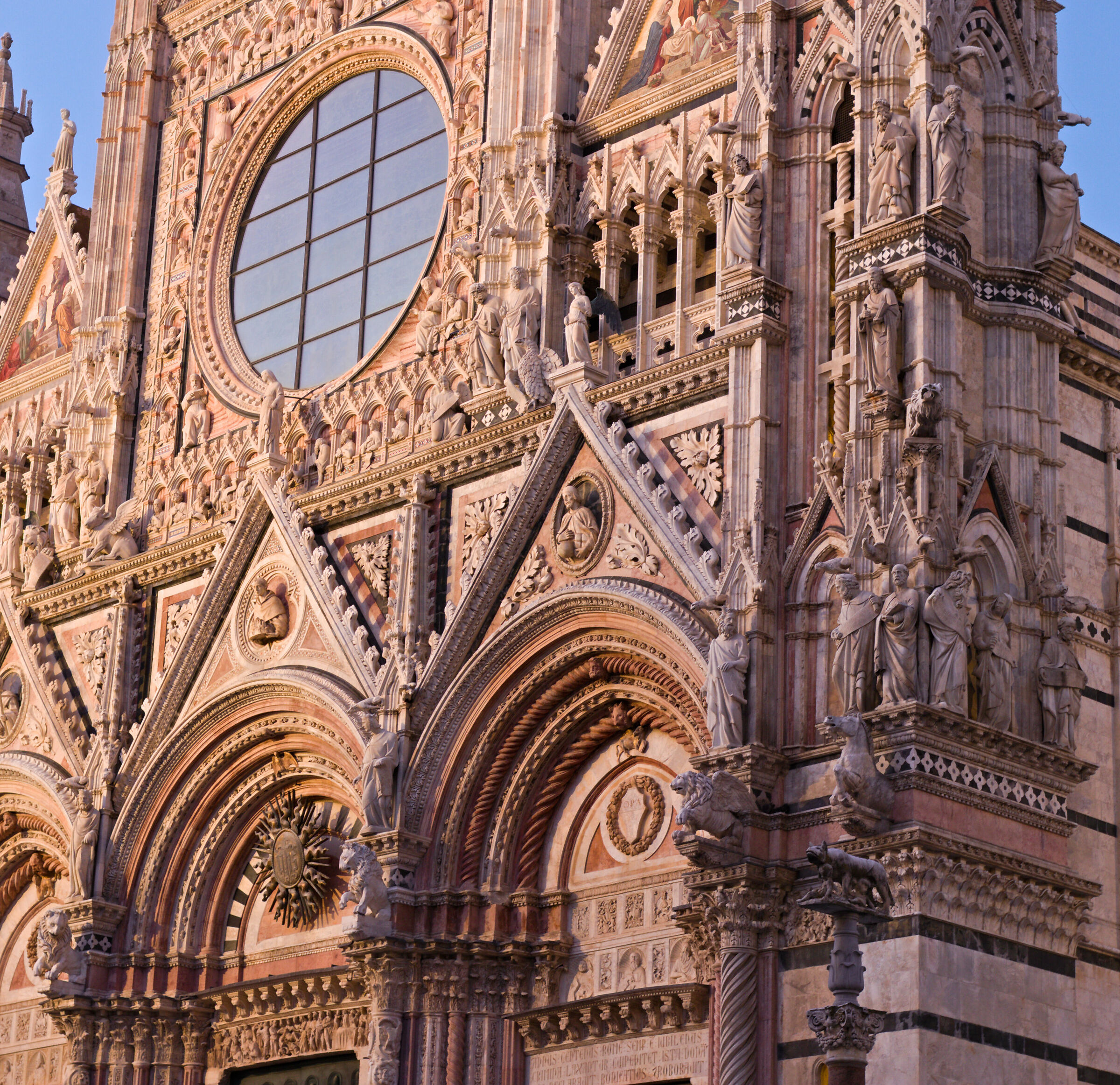 The facade of the Cathedral of Siena