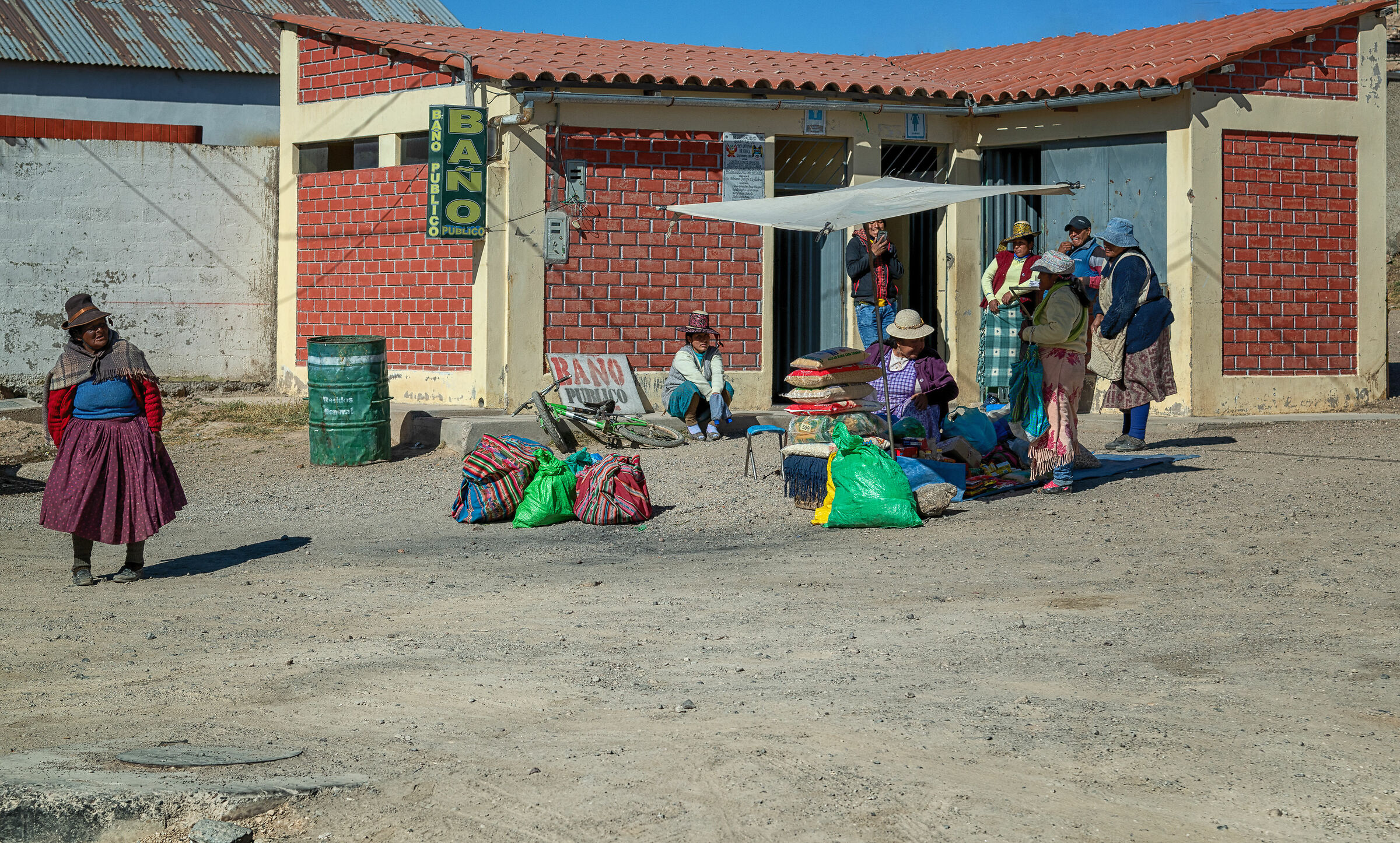 Line up for the... Bathroom
