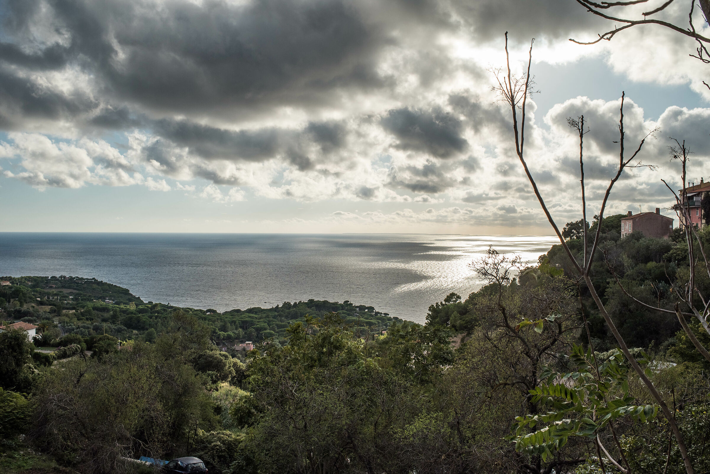Sky and clouds over the sea