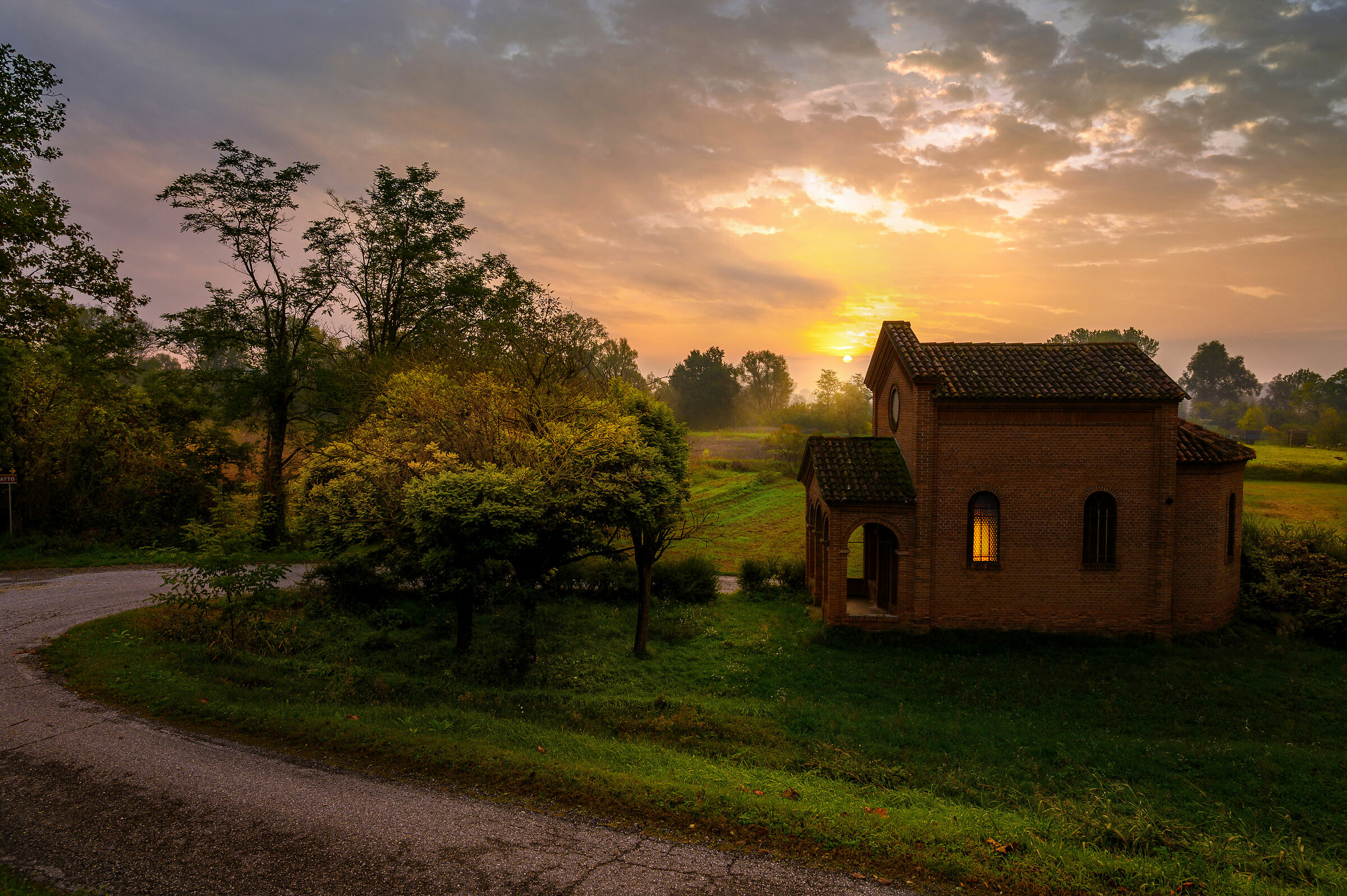 Dawn at the sanctial