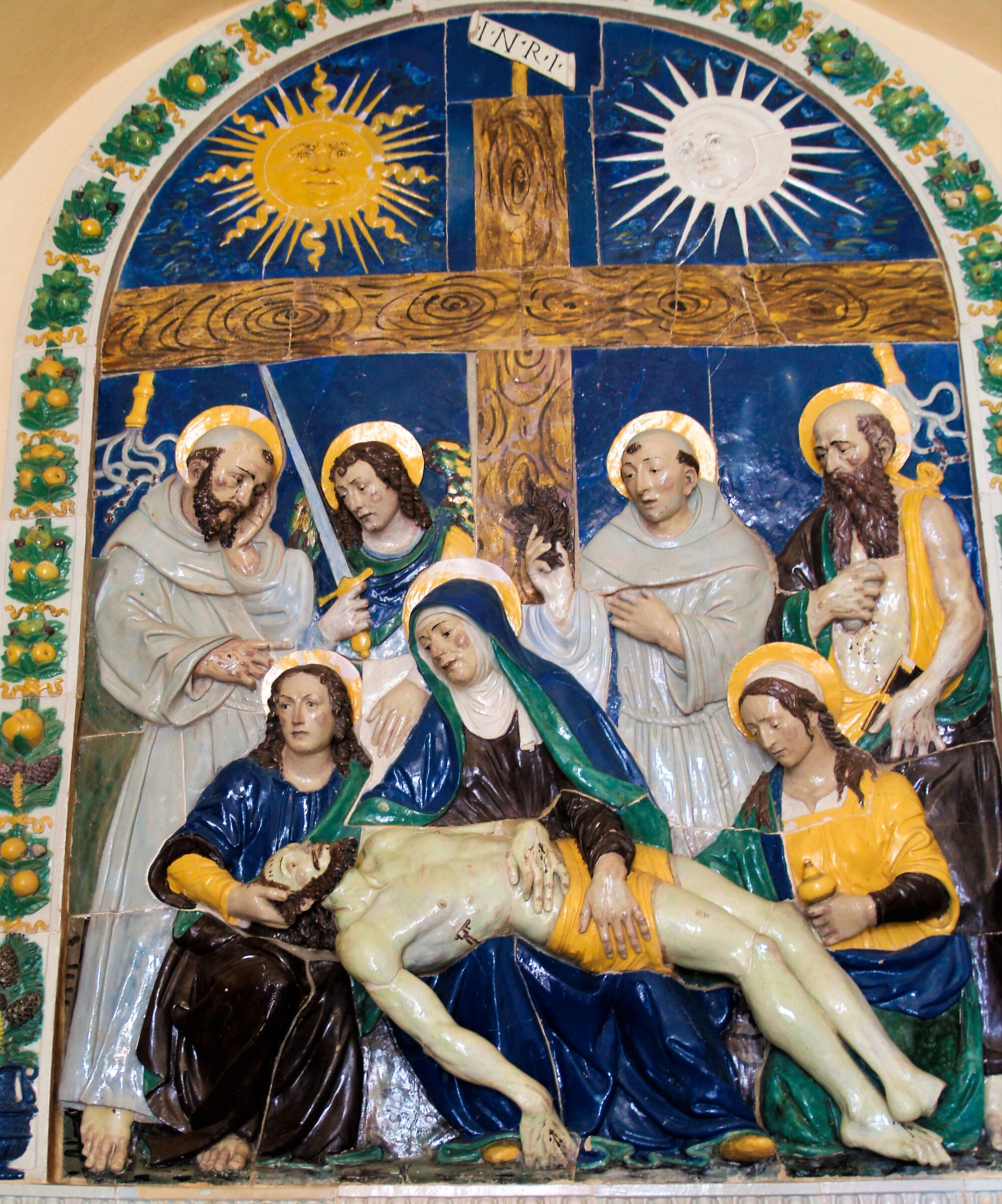 Ceramica dei f.lli Della Robbia monte "La Verna" .