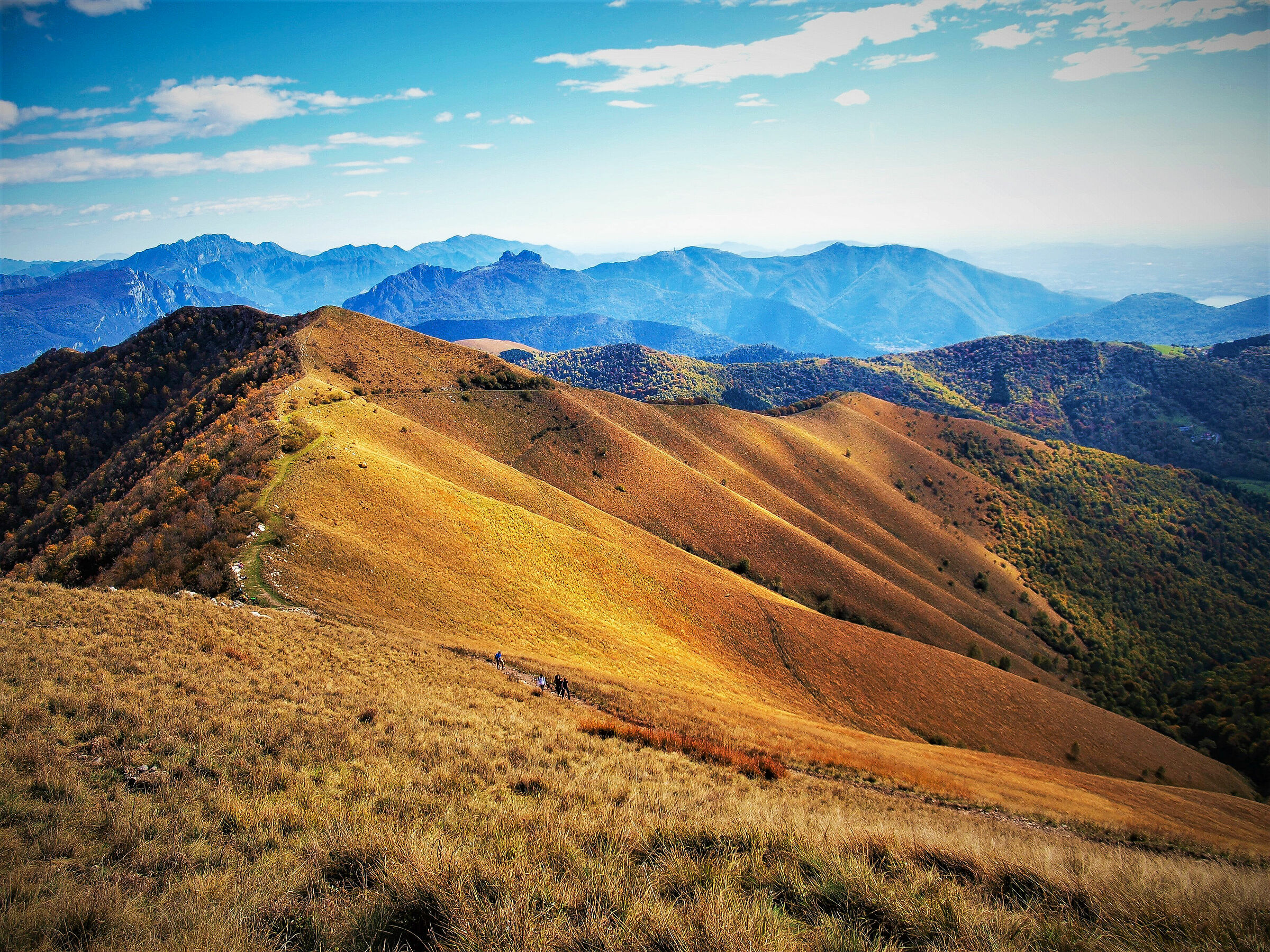 Climbing to Mount San Primo (Lecco)From the fill of Sormano
