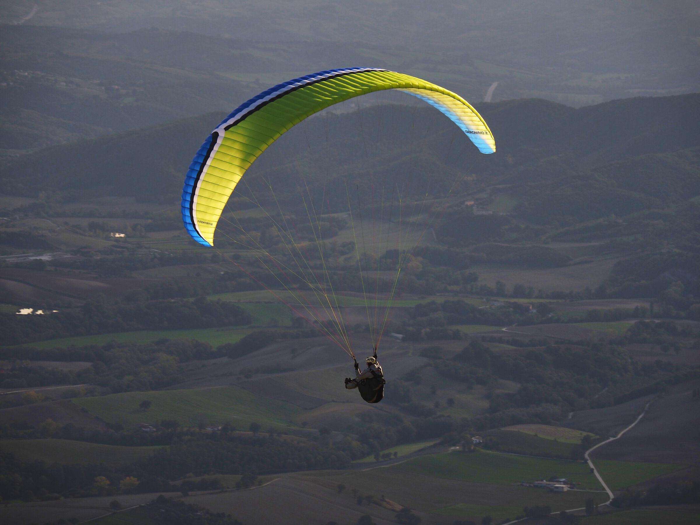 Paragliding on Montecucco