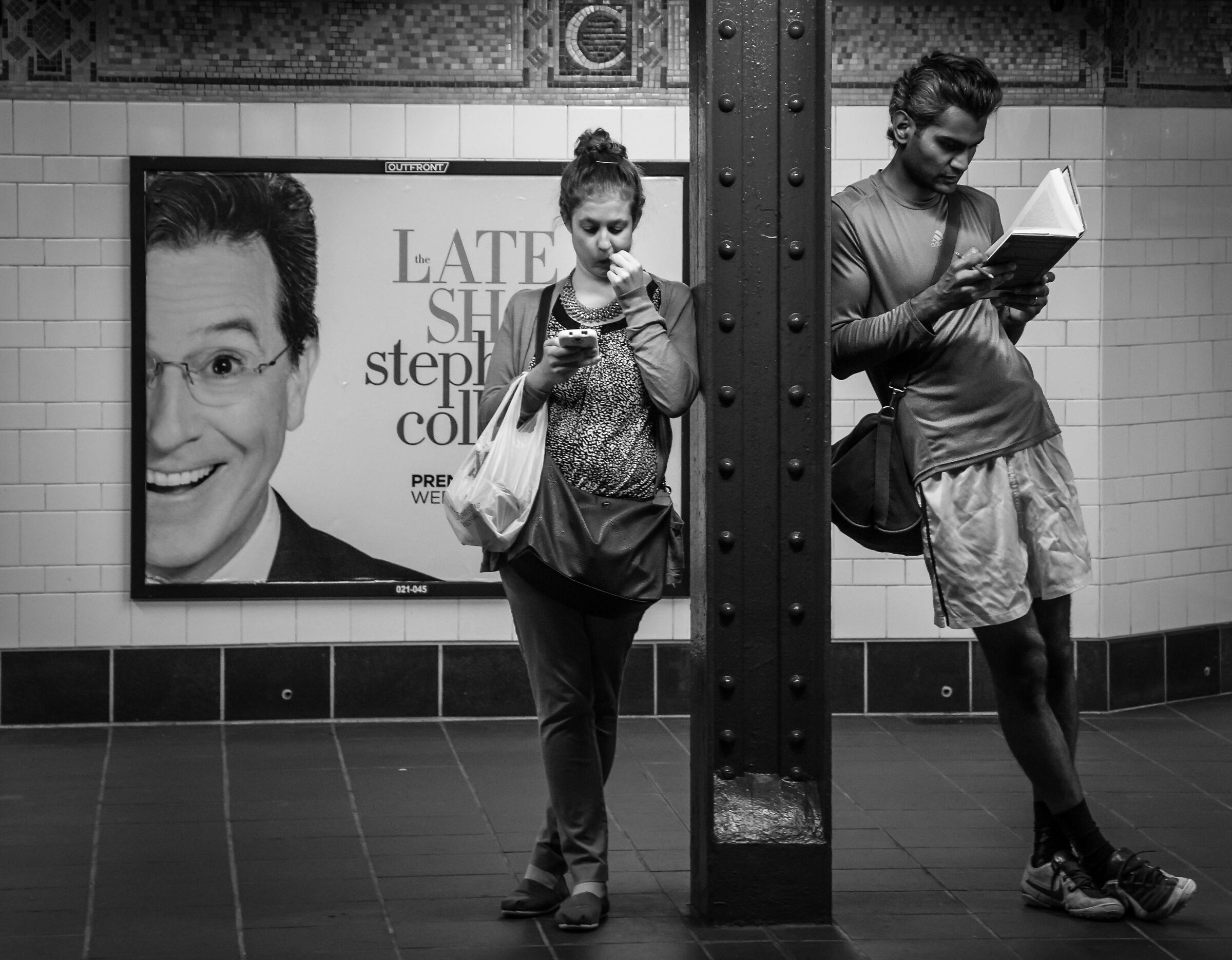 Waiting for the metro