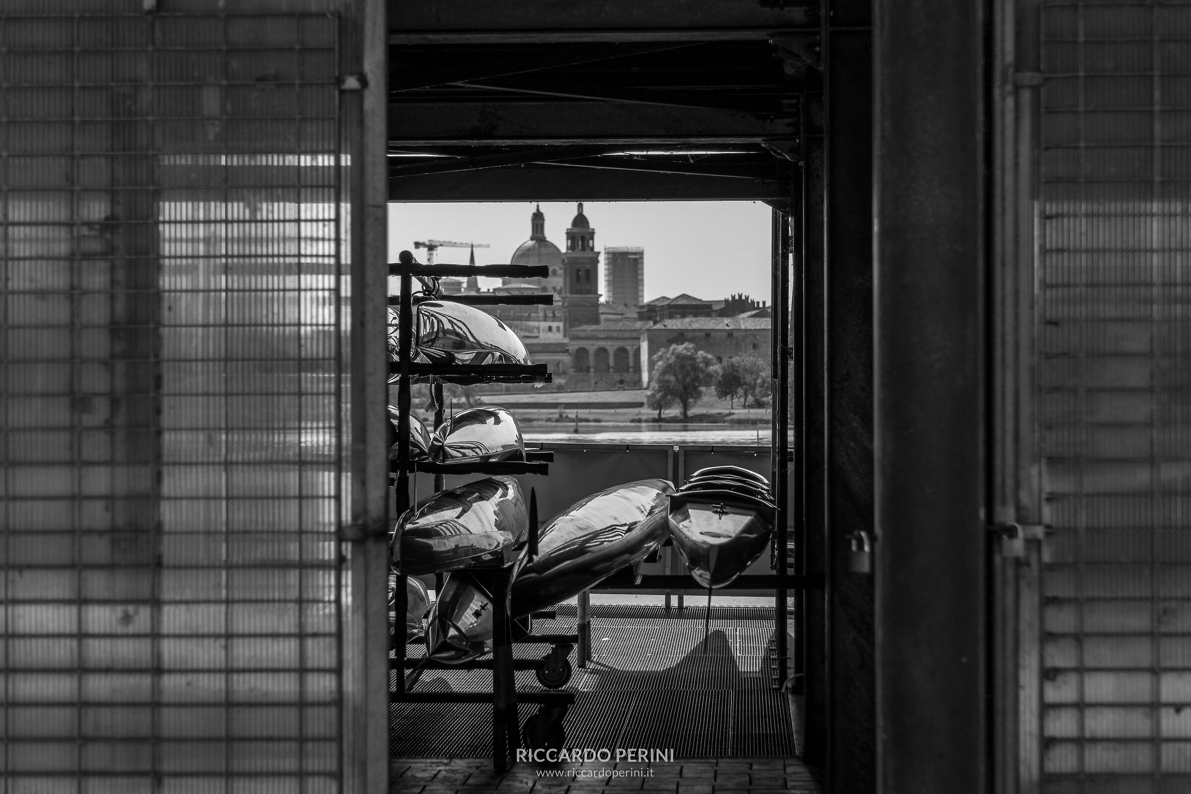 Canoes with a view of Mantua