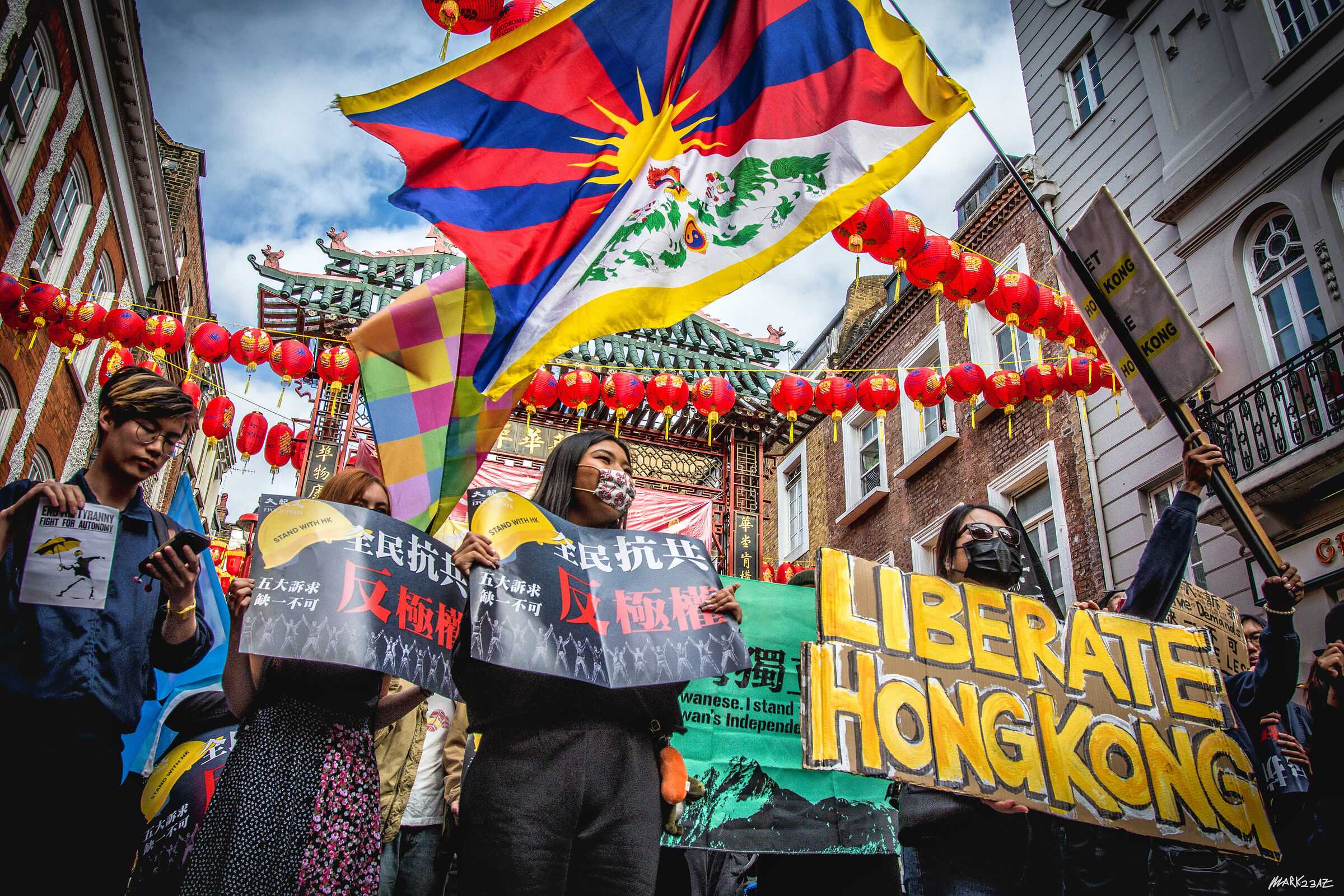 Protesta China town Londra