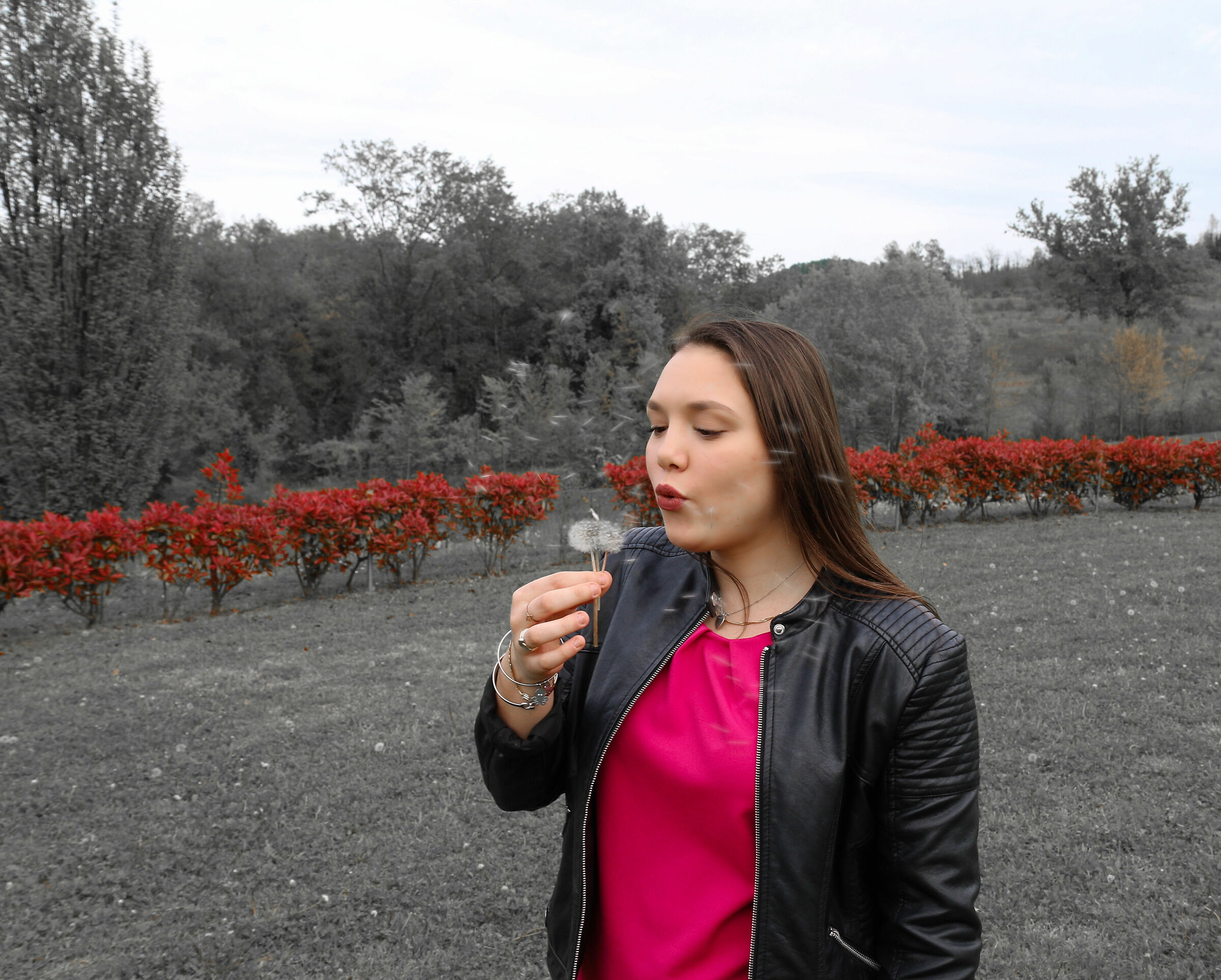 Blowing on the blow.