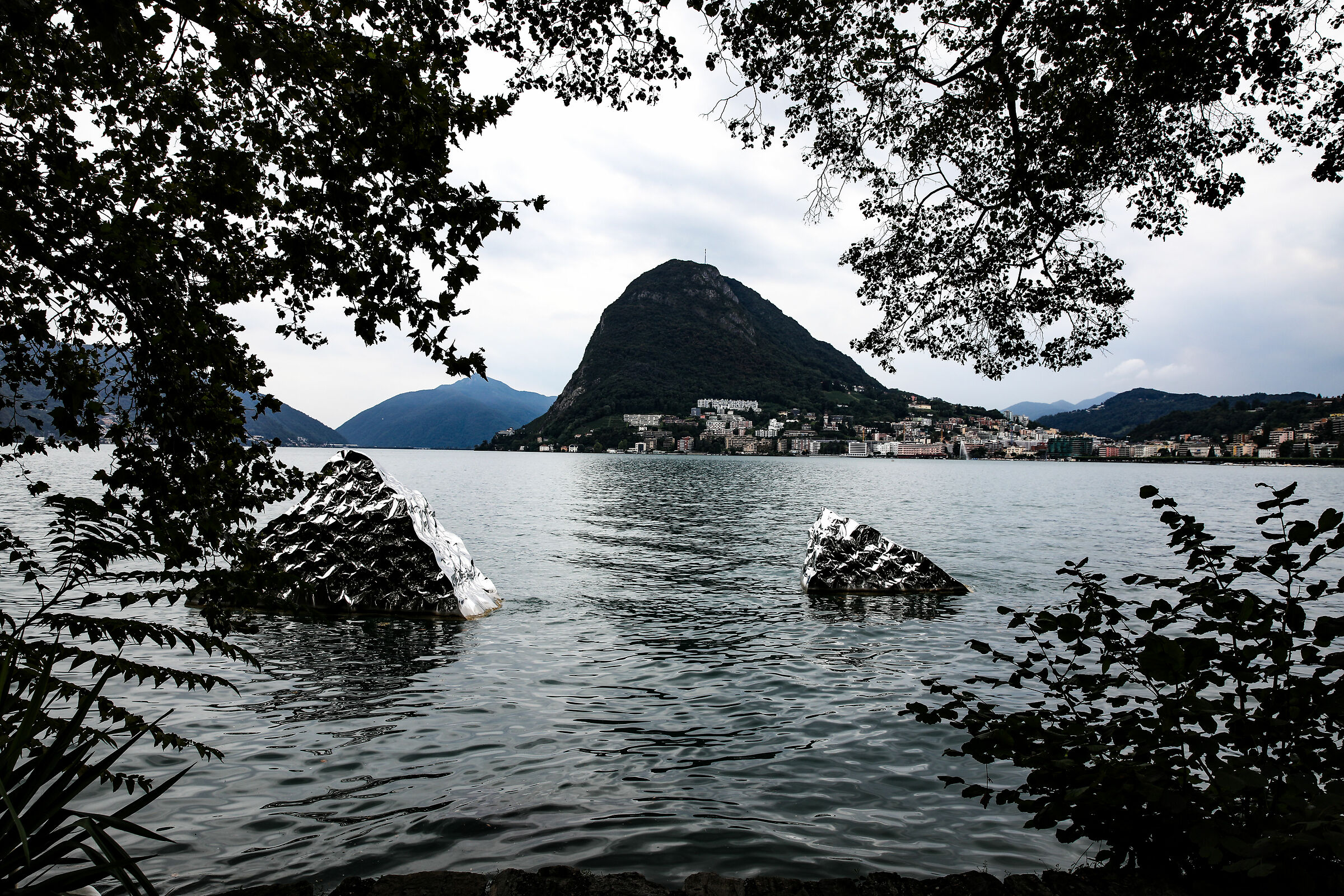 Mount Lugano on the lake