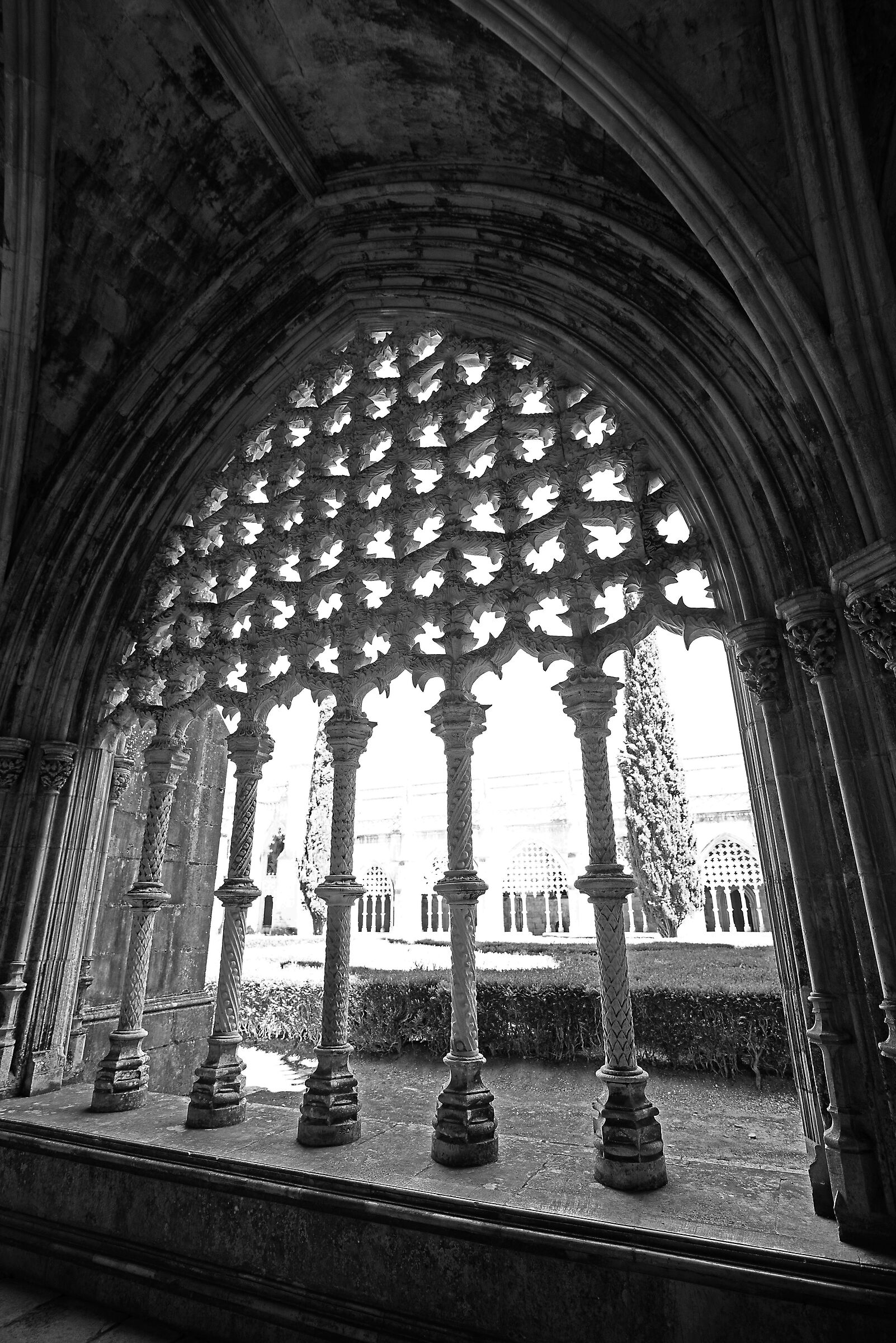 From inside the cloister