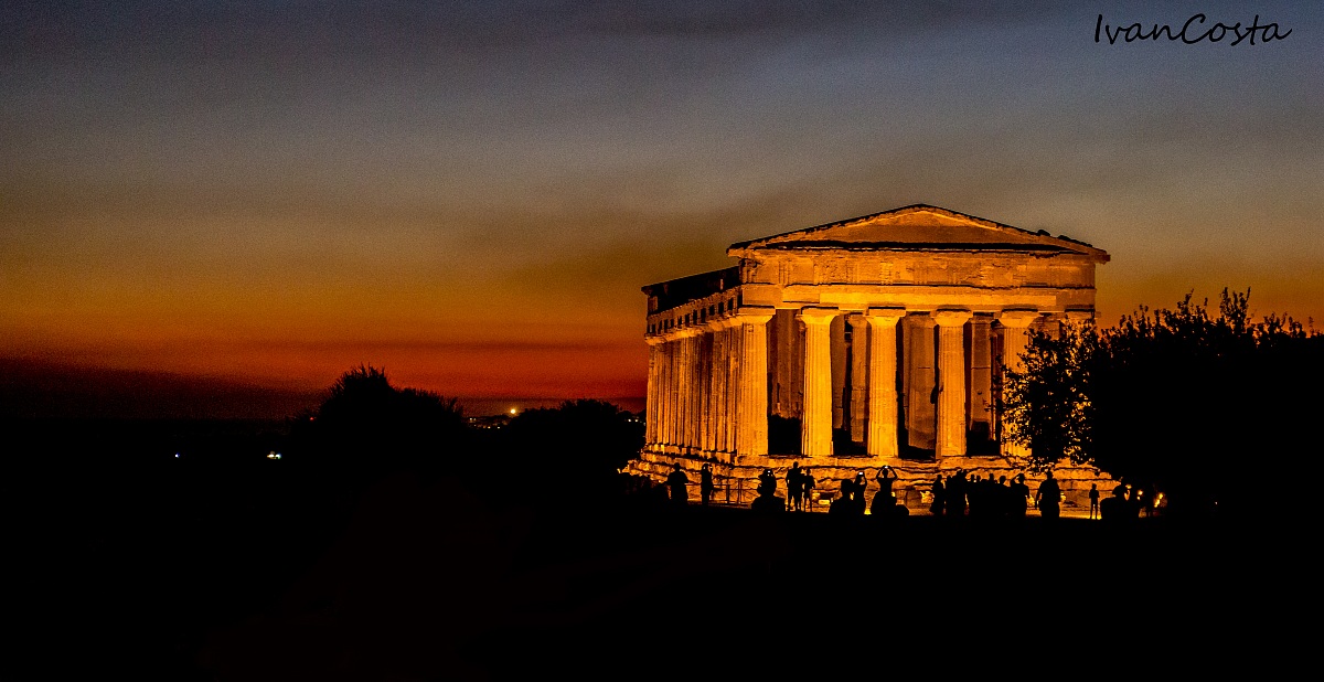 Tramonto alla valle dei Templi