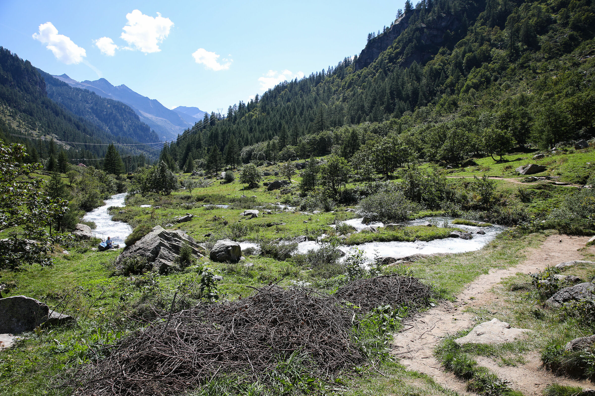 Torrente Toce after the waterfall